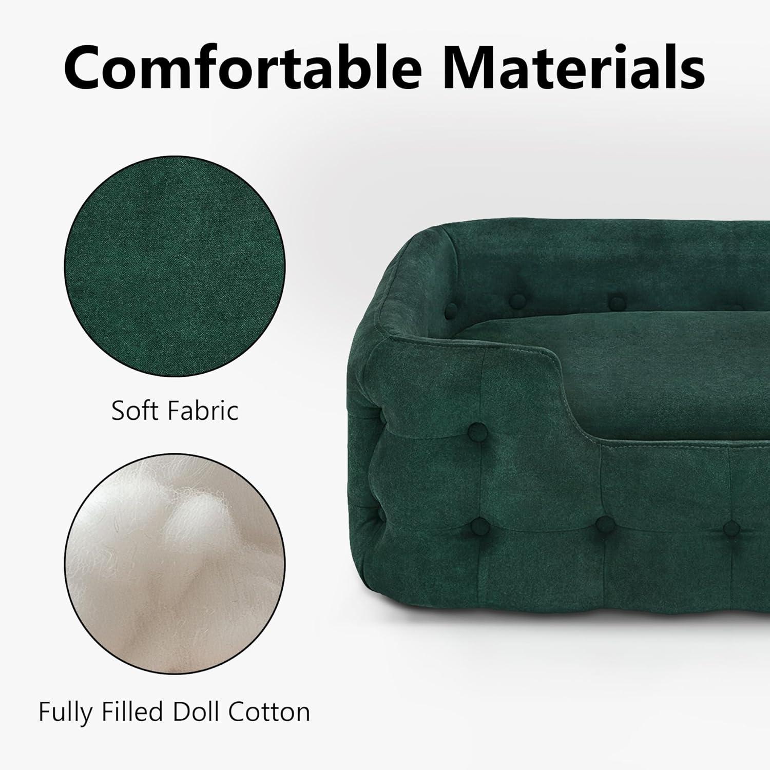 Tucker Murphy Pet™ Tucker Murphy Pet™ Dog Sofa Bed, 33 Inches Length Foam Dog Bed With Washable Cushion Cover, Modern Pet Couch For Small Medium Dogs