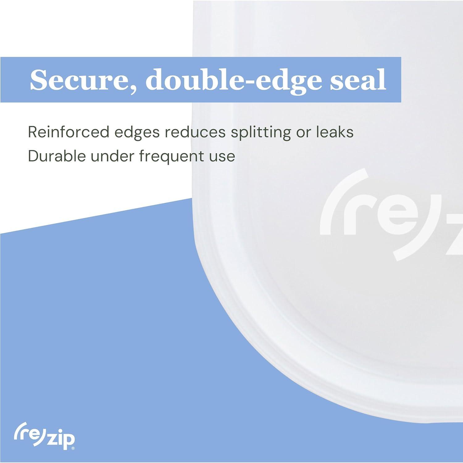 (re)zip Reusable Leakproof Food Storage Sandwich Lunch Bag Family Pack - 10pk