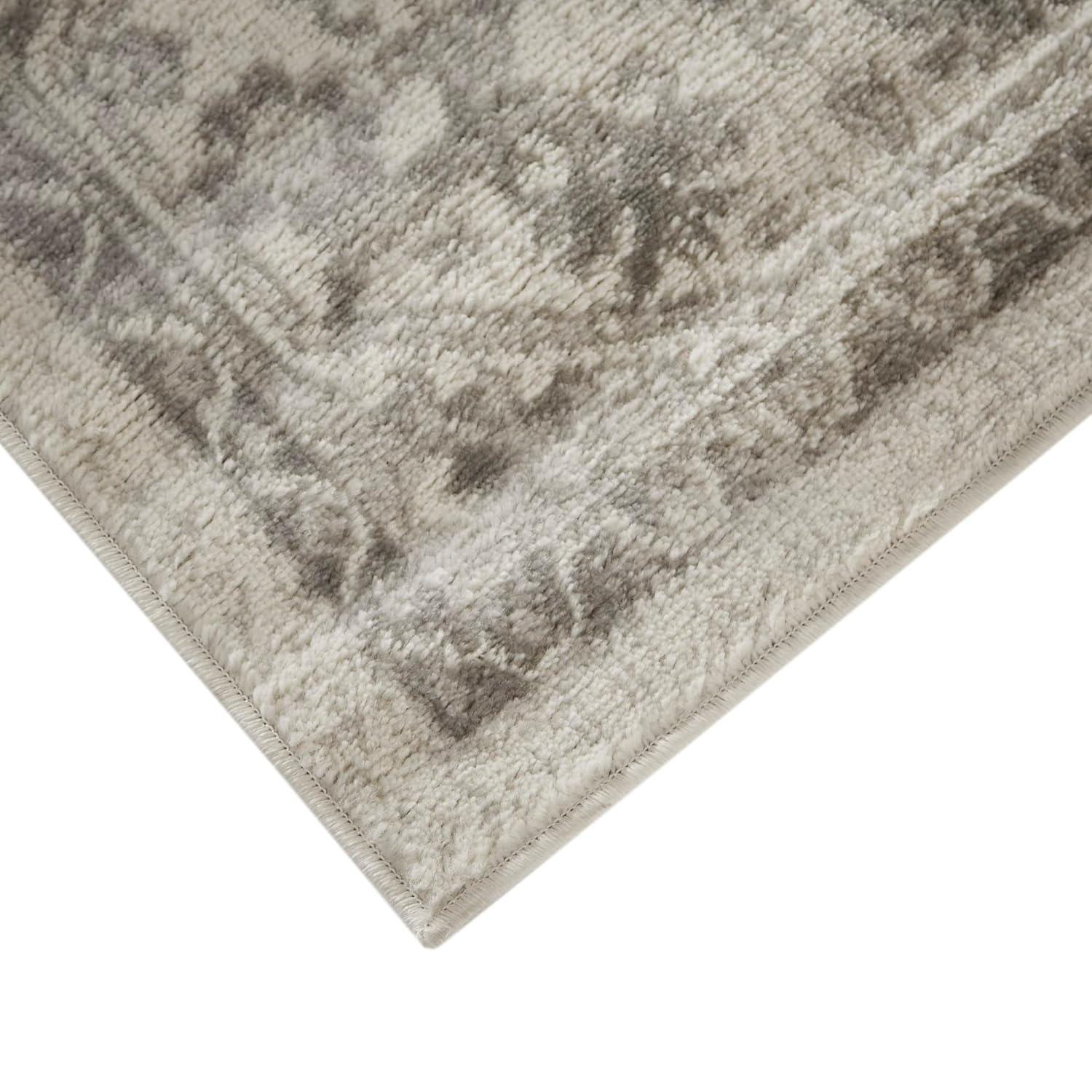 Madison Park Dakota Vienna Woven Turkish Area Rugs for Living Room, Indoor Dining Accent Modern Home Décor, Ultra Soft Floor Carpets for Dining Room, 7'11"W x 10'L, Distressed Tiled Beige