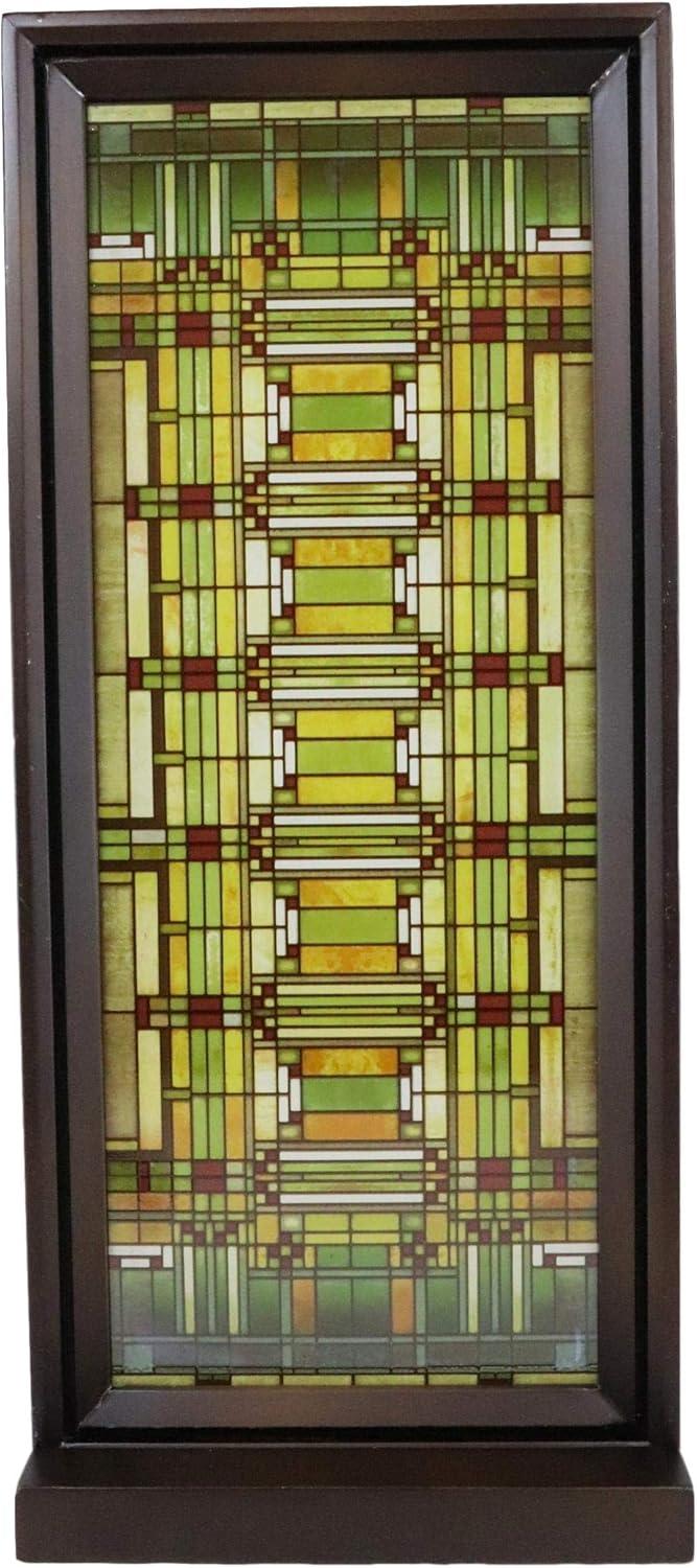 Ebros Frank Lloyd Wright Oak Park Studio SkyStained Glass Desktop Or Wall Plaque