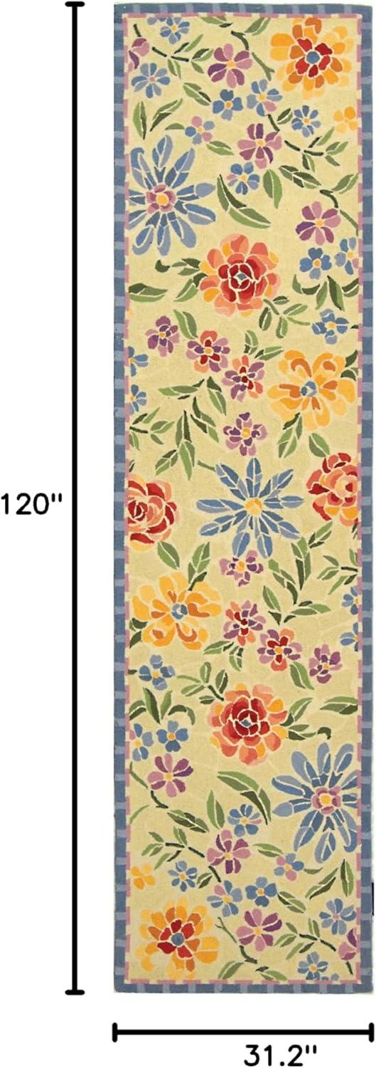 Chelsea HK214 Handmade Runner Rug - 2'6"x10' - Ivory - Safavieh