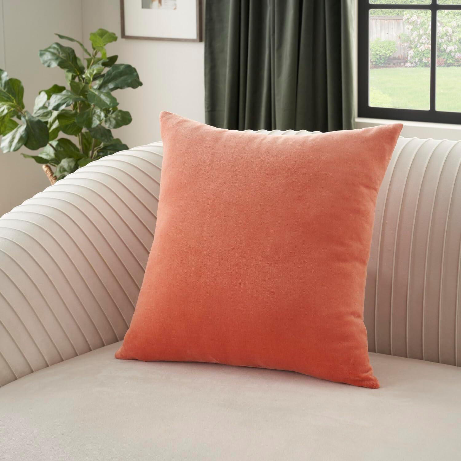 Mina Victory Cotton Throw Pillow Cover & Insert