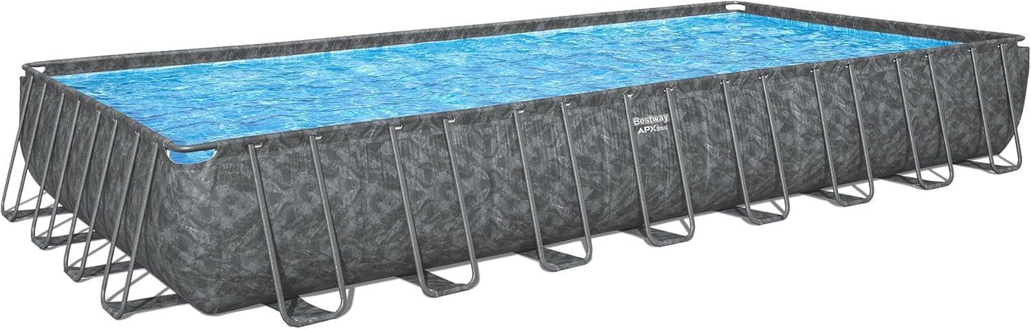 Bestway APX 365 Rectangular Above Ground Pool Set, 31'4" x 16' x 52"