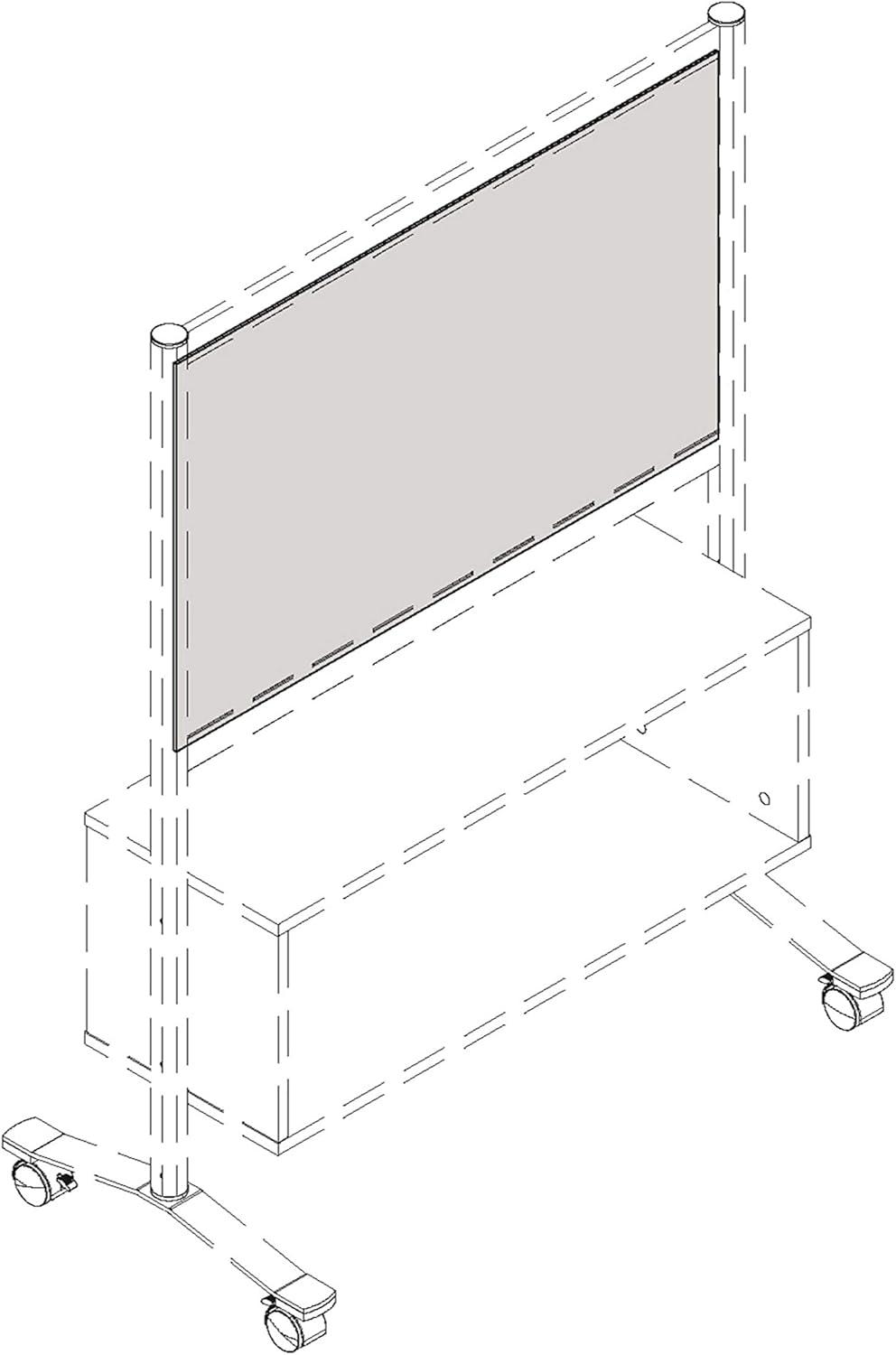 Lorell Adaptable Panel Dividers - Aluminum, Acrylic - Clear LLR90278