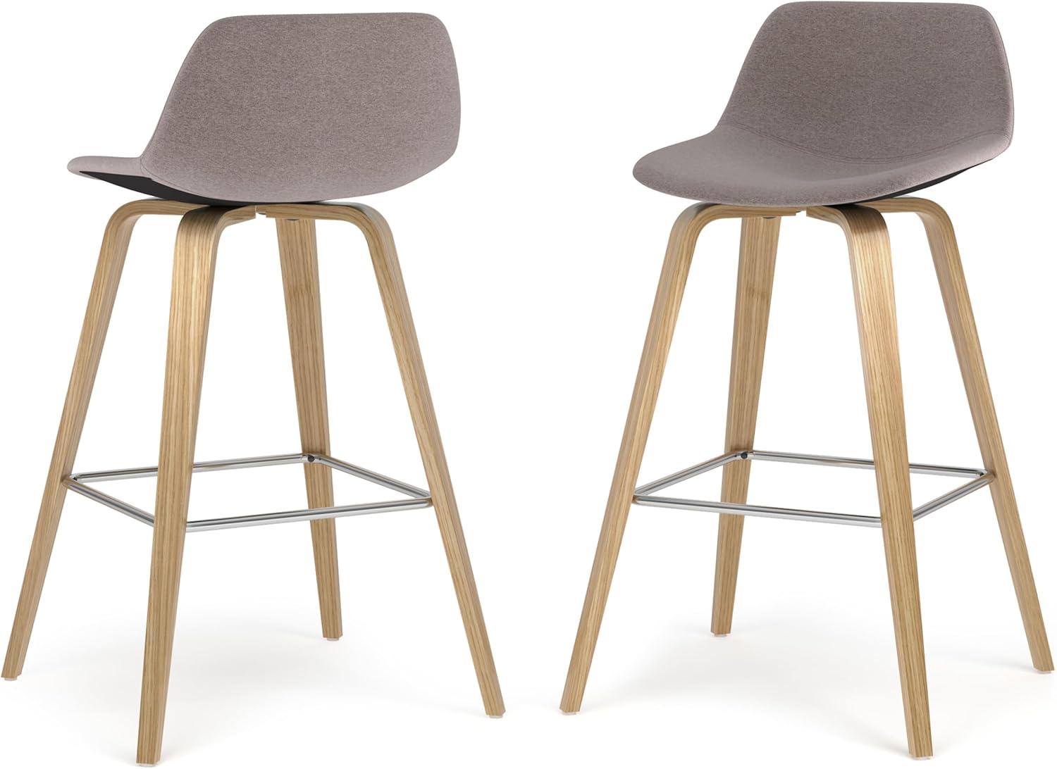 Simpli Home Randolph Bentwood Counter/ Bar Height Stool (Set of 2)