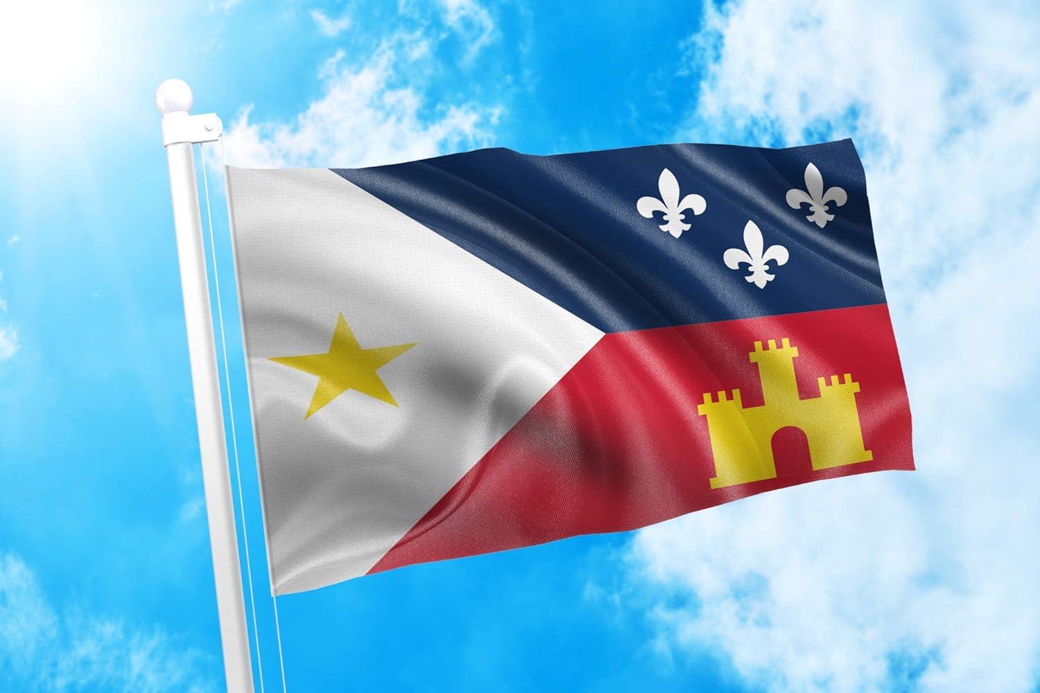 3x5 Acadiana Flag French Louisiana Banner Cajun Pennant Indoor Outdoor New