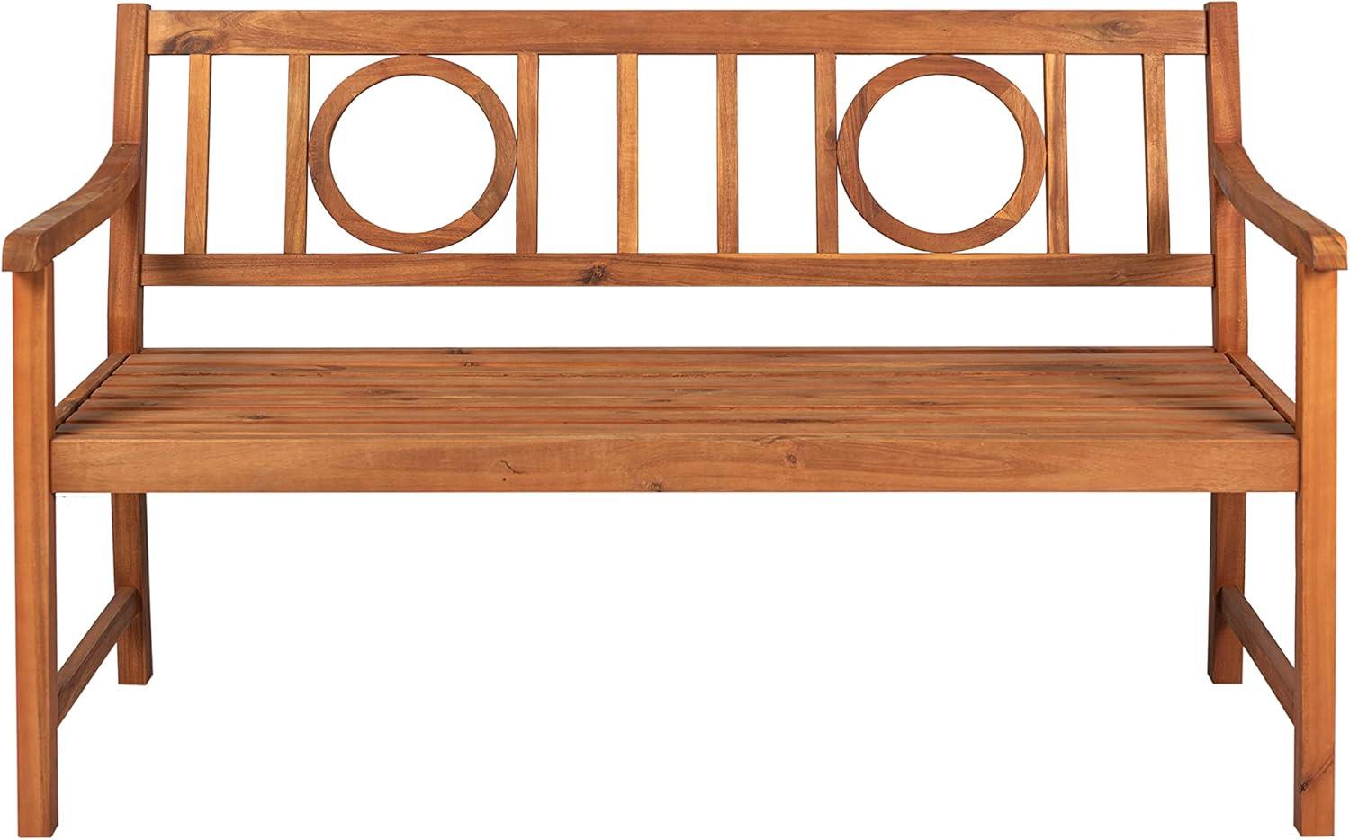 Apollo 61" Teak Acacia Wood Outdoor Garden Bench