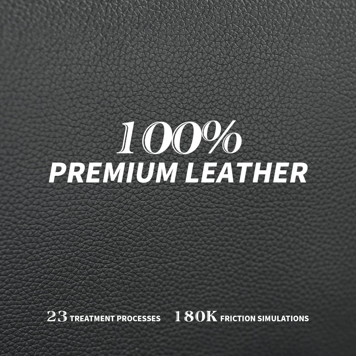 Kinnls Kinnls Cameron Massage Chair Genuine Leather Executive Chair With Headrest
