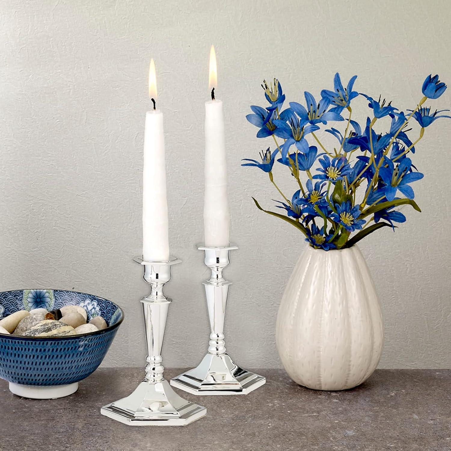 Set of 2 Silverplated Candlesticks 1701