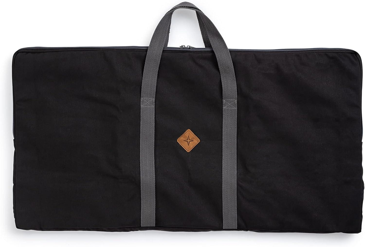 Black Heavy Duty Cotton Canvas Grill Grate Carry Bag