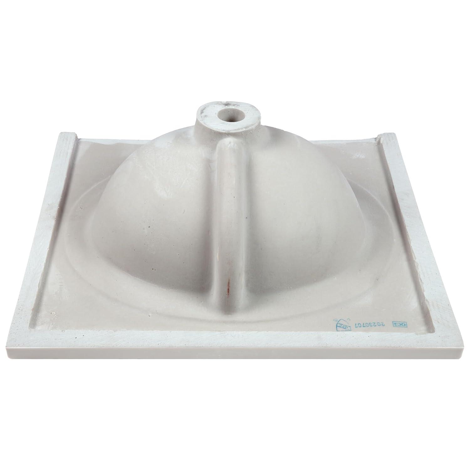 Cultured Marble Vanity Top – 25-Inch Single Bowl Sink 4-Inch Centerset with Integrated Backsplash – Reinforced Packaging – Ivory Swirl, Design House, 586313