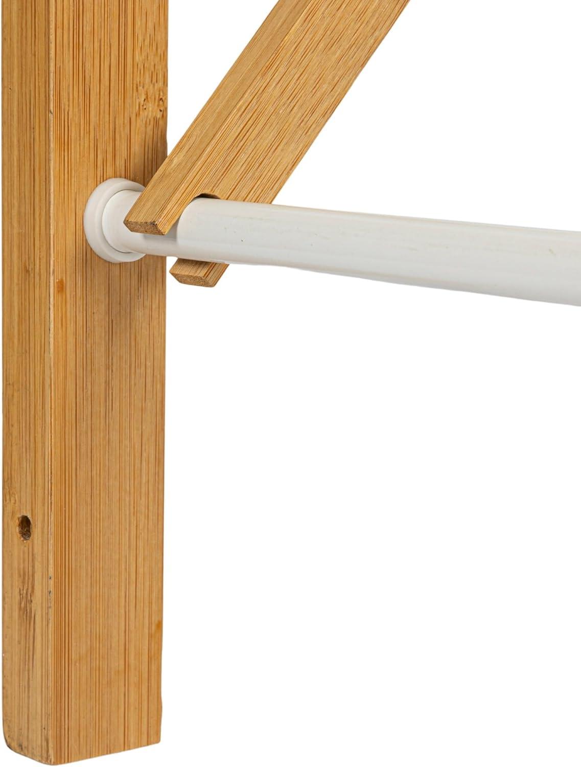 Household Essentials Meghan Bamboo Foldable Wall-Mounted Drying Rack