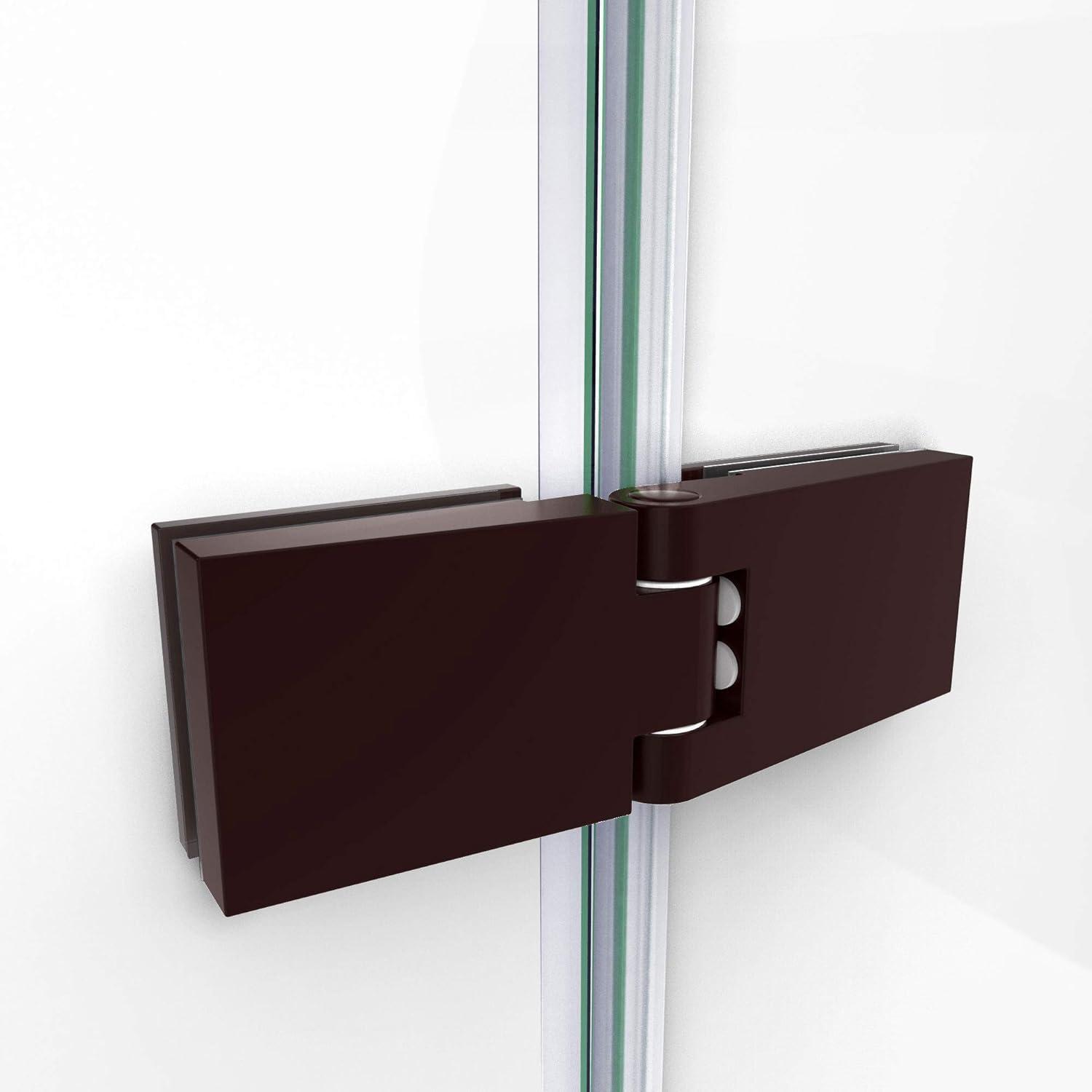 Aqua Ultra Frameless Hinged Tub Door with Extender Panel