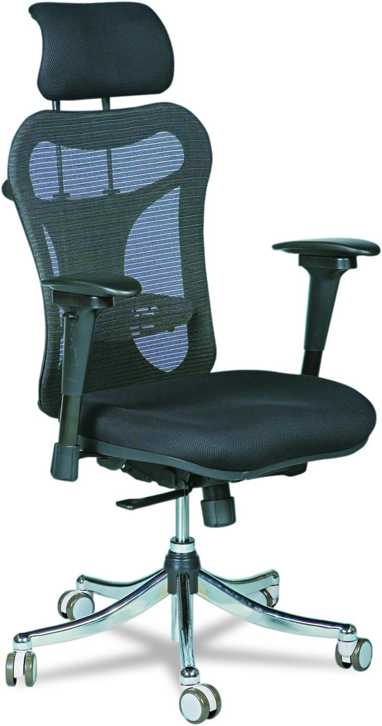 Black Mesh High Back Executive Office Chair with Adjustable Arms