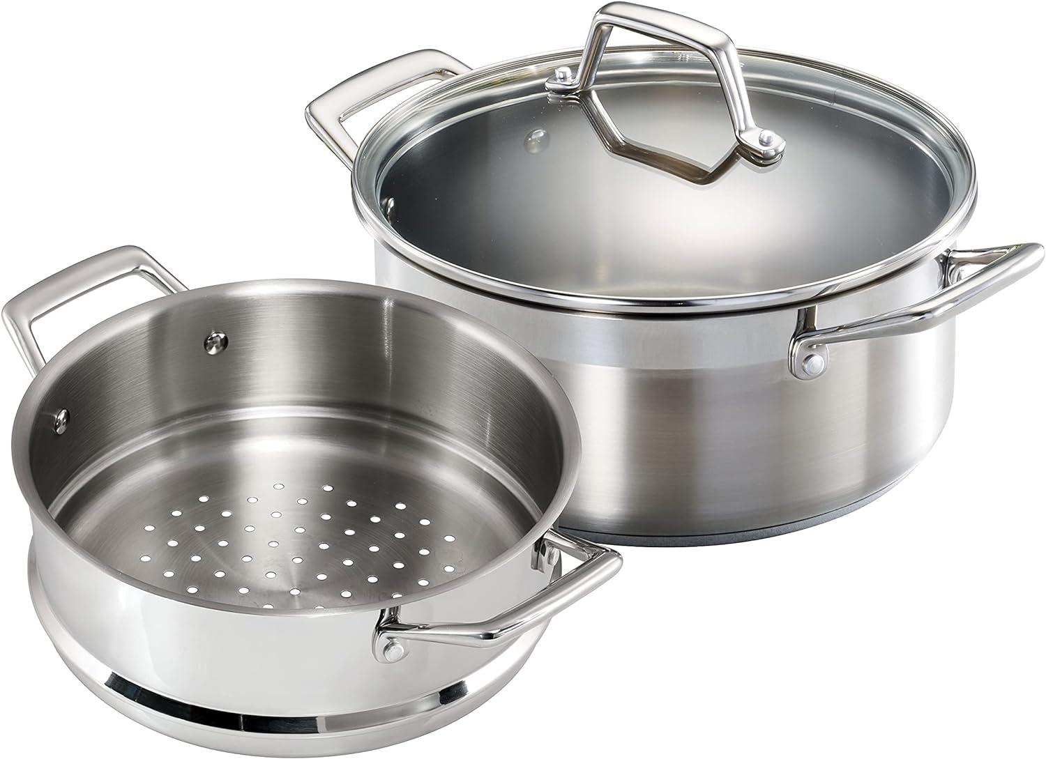 Tramontina 5 qt. Stainless Steel Steamer Pot with Lid