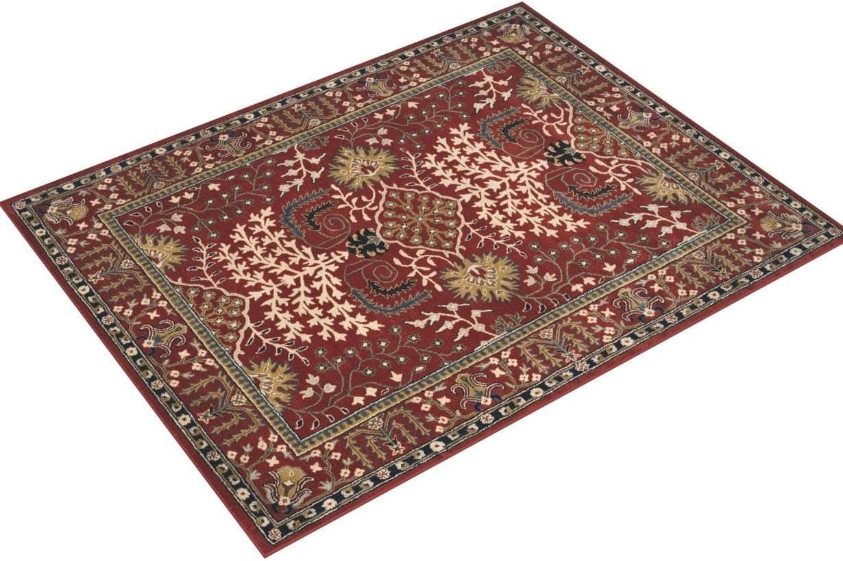 Antiquity AT64 Hand Tufted Area Rug - Red/Multi - 4'x6' - Safavieh.