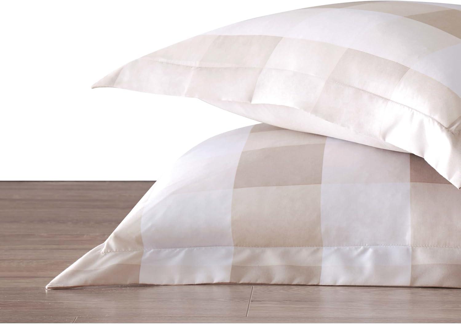 TRULY SOFT Everyday Buffalo Plaid Khaki Twin XL Duvet Set