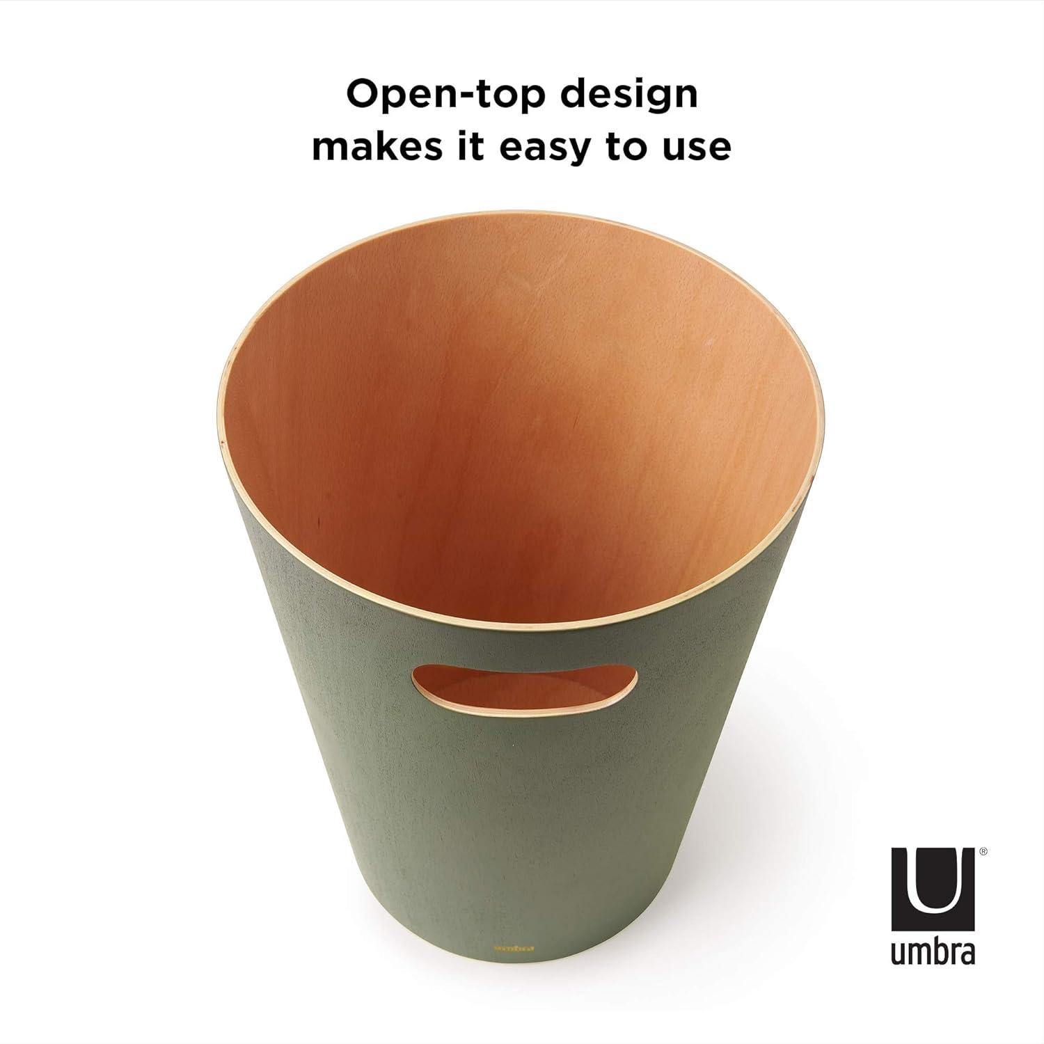 Umbra Woodrow Manufactured Wood Open Waste Basket - 2.25 Gallons