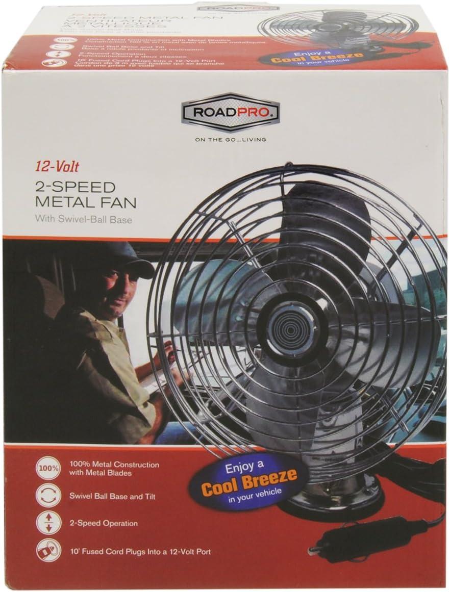 Roadpro RP-1179 Car Fan, Heavy Duty, 12V
