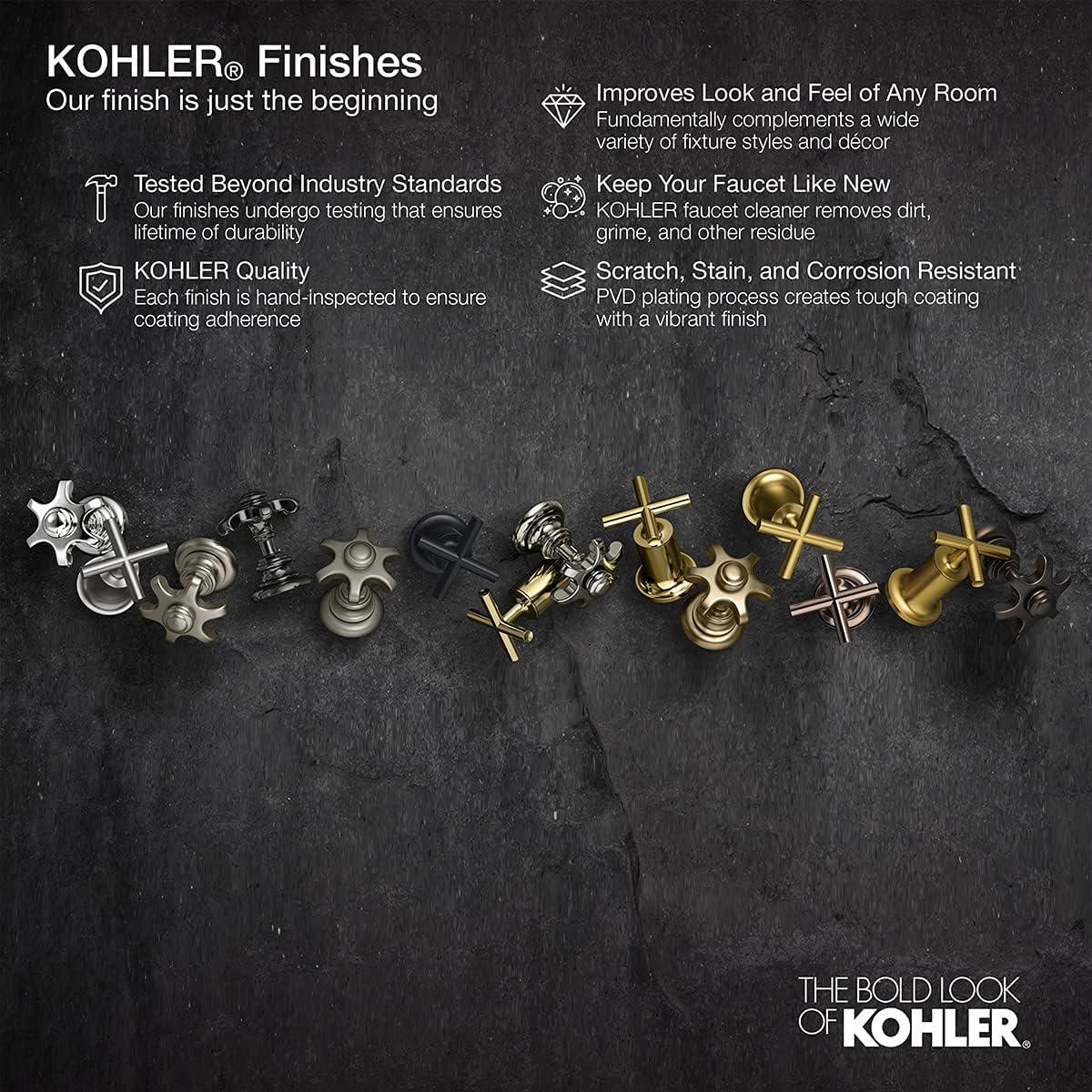 Kohler Purist 2.5 Gpm Multifunction Wall Mount Showerhead, Three Spray Settings, 5.5" High Pressure Spray Head