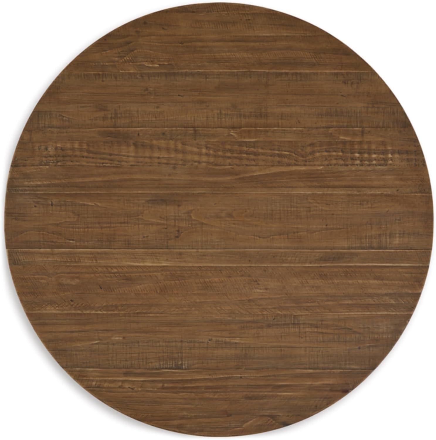 Signature Design by Ashley Mackifeld Round Coffee Table, Warm Brown