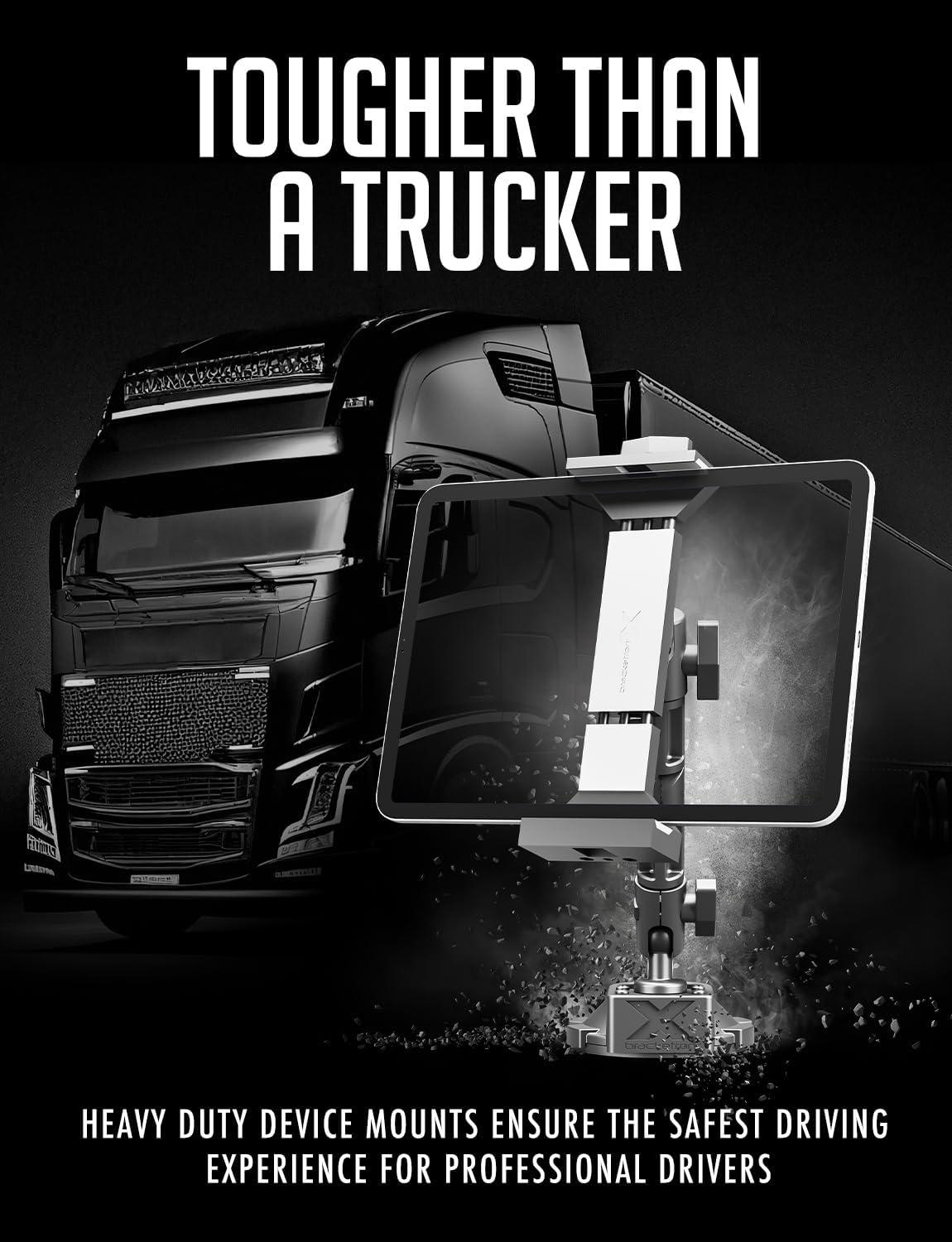 Bracketron HD Tablet Dock PRO Dashboard and Windshield Metal Clamp Mount Universal Tablet Holder for Cars and Trucks, Compatible with Tablets Up to 10 Inches Wide