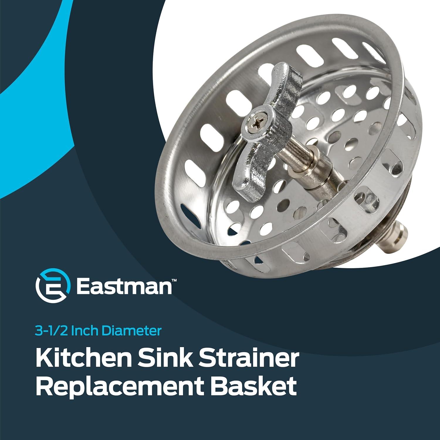 Replacement Stainless Steel Strainer Basket with Post
