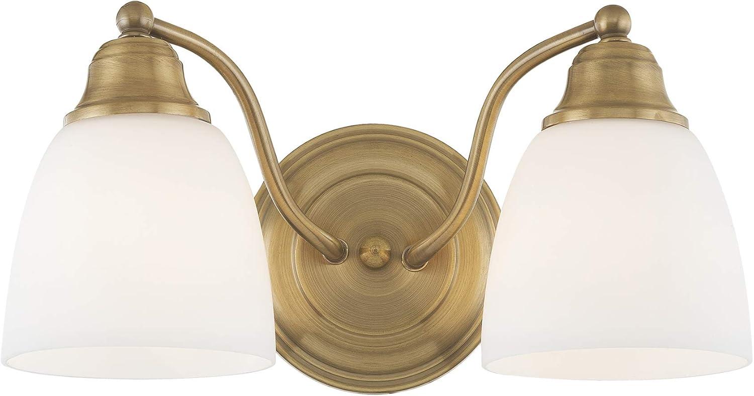 Livex Lighting Somerville 2 - Light Vanity in  Antique Brass