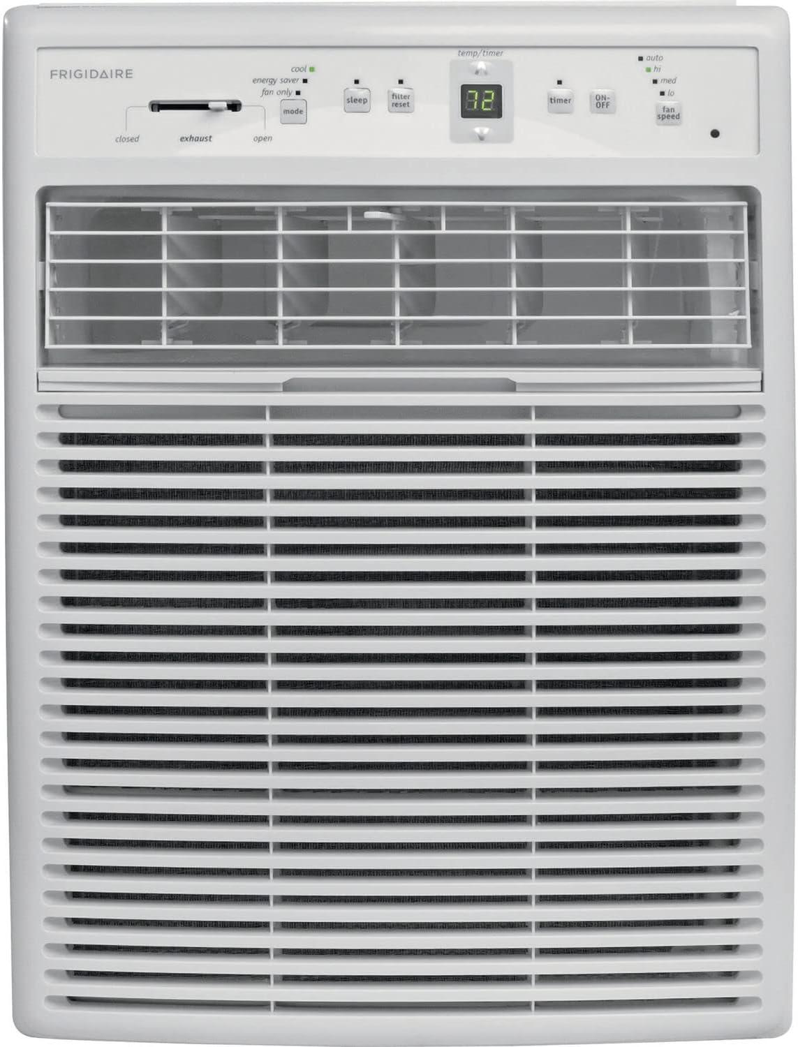 Frigidaire 10,000 BTU 450 Sq. Ft. Casement Window Air Conditioner with Remote, White, FFRS1022RE