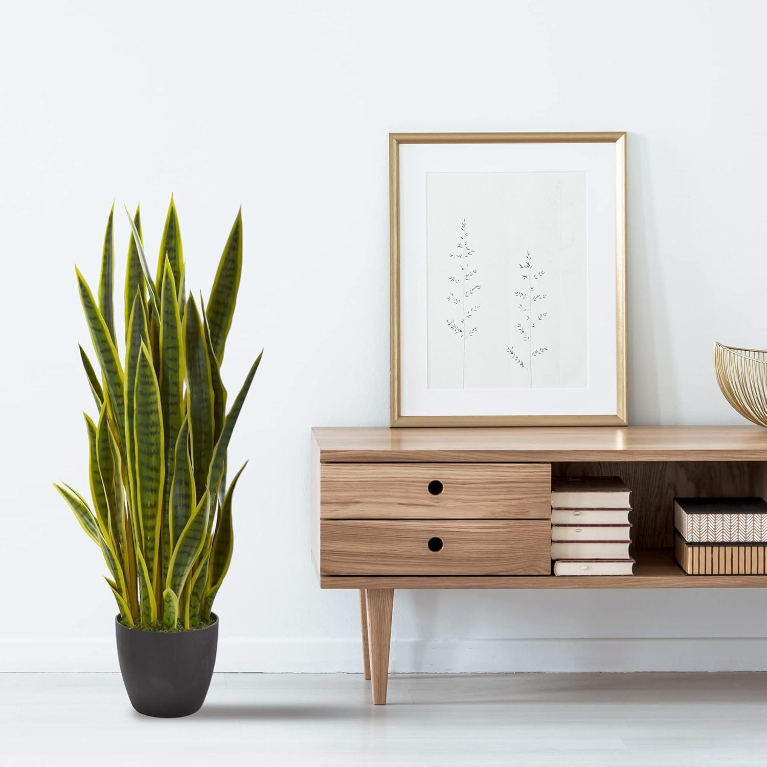 Nearly Natural 38-in Sansevieria Artificial Plant