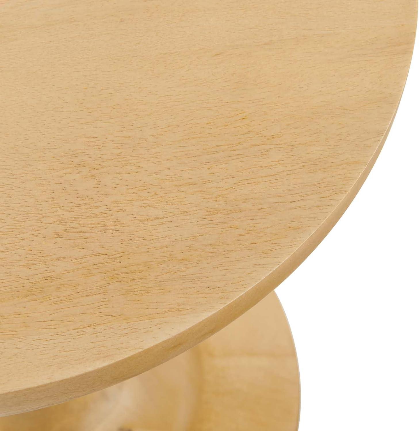 Modway Modway Lina Solid Wood Pedestal End Table