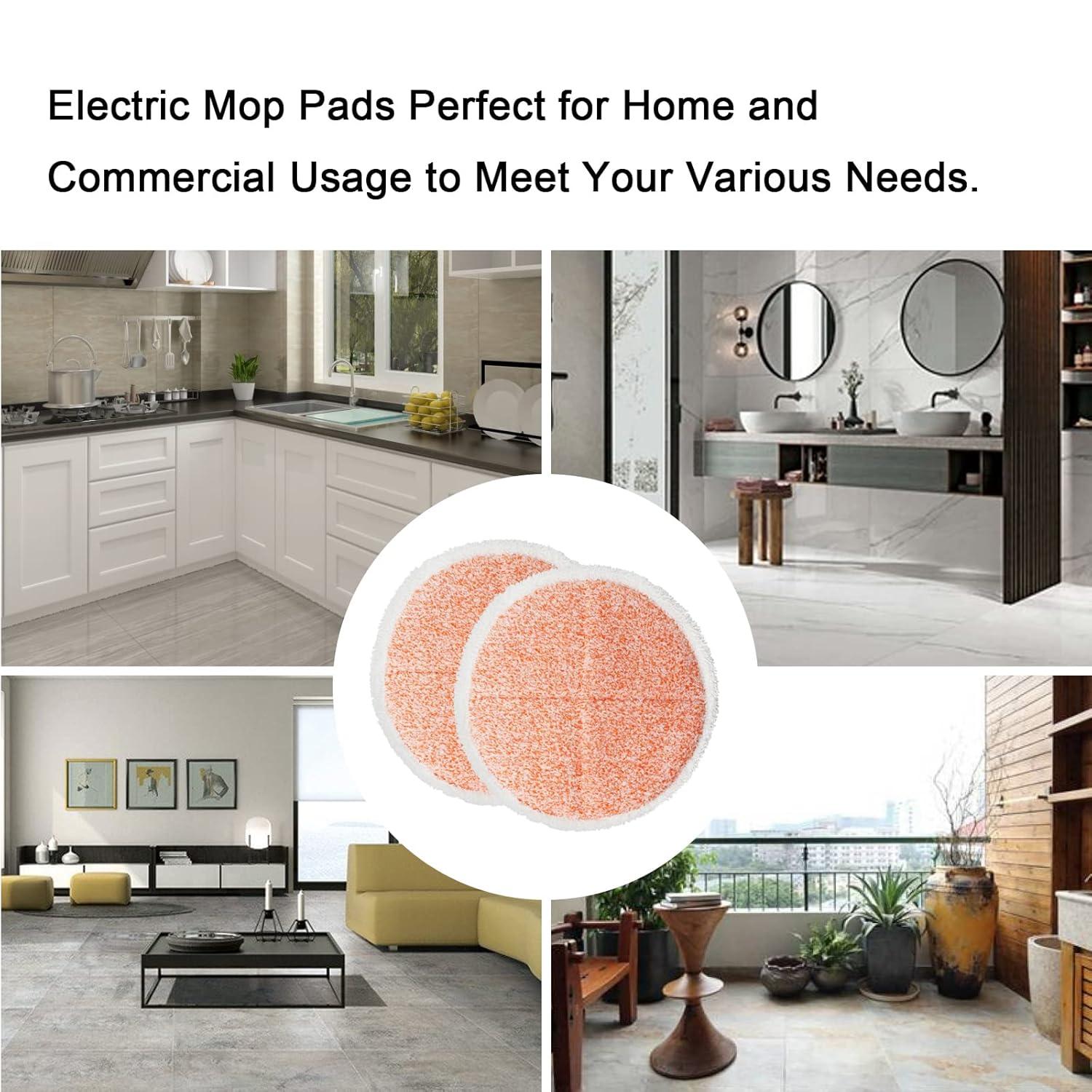 Replacement Bissell Spinwave 2039A 2124 Powered Hard Floor Mop 4 Packs Heavy Scrub Mop Pads