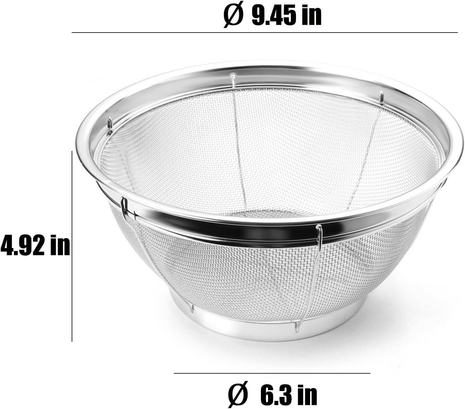 Large Stainless Steel Fine Mesh Strainer for Kitchen