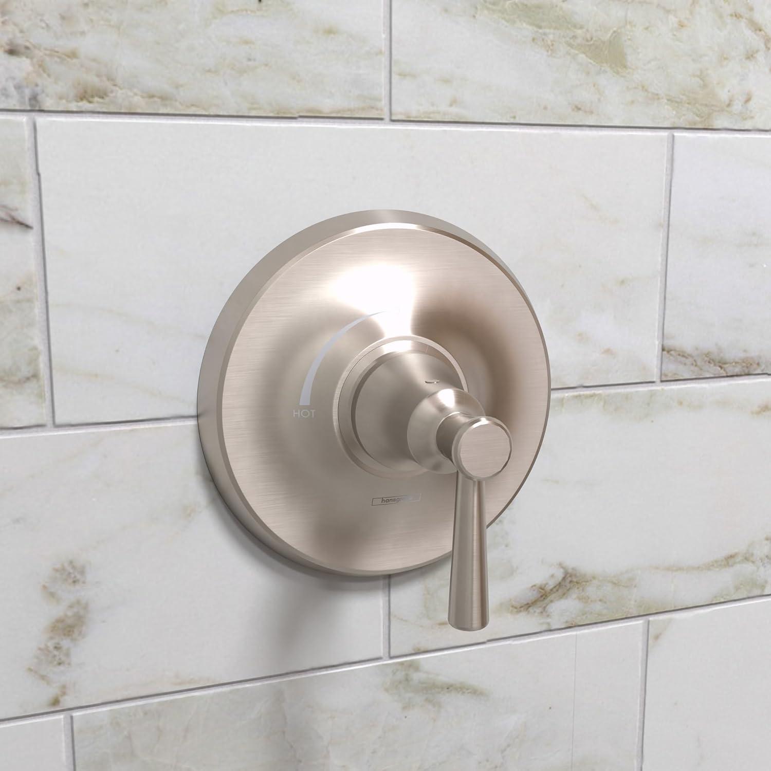 Hansgrohe Joleena Transitional 1-Handle 7-Inch Wide Pressure/ Shower Balance Valve Trim Only In Chrome, 04779000