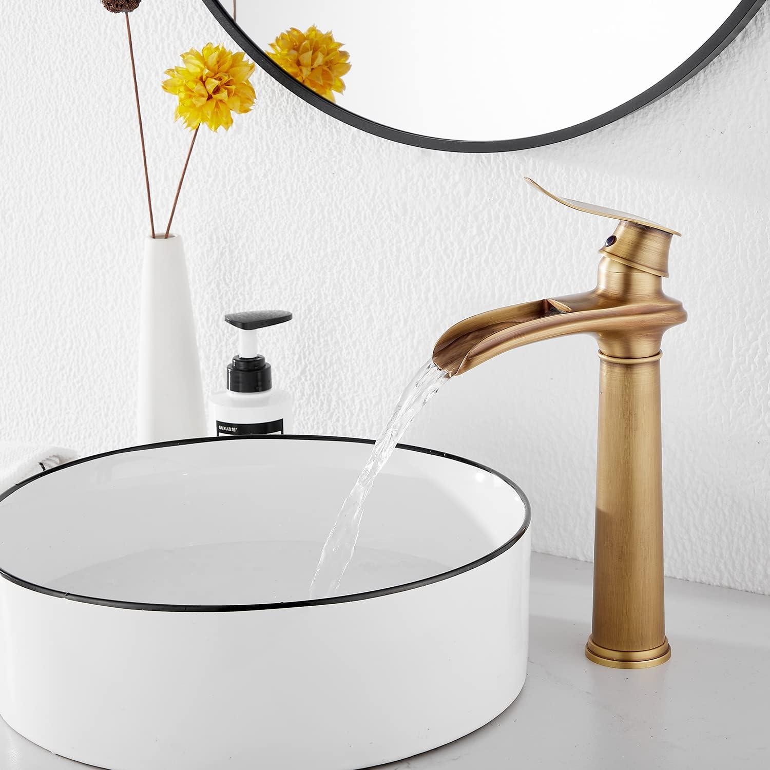 Vessel Sink Faucet Single-handle Bathroom Faucet with Drain Assembly