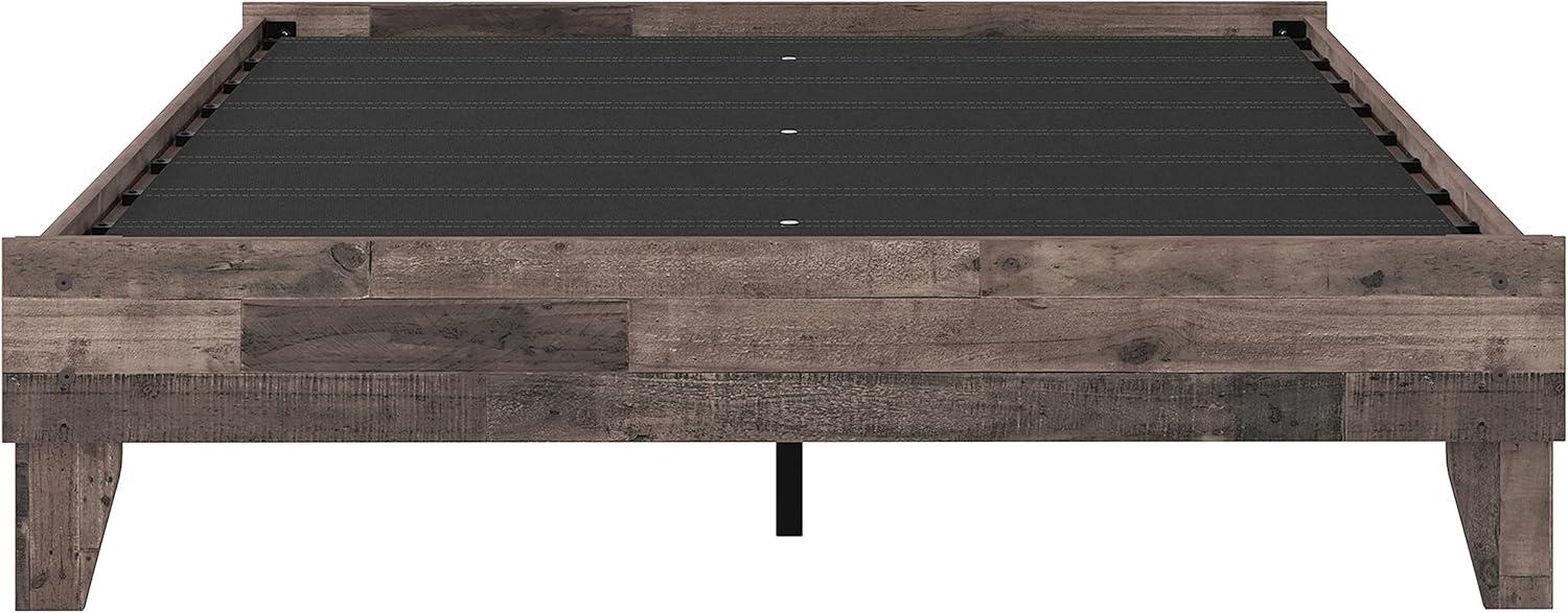 Queen Neillsville Platform Bed Gray - Signature Design by Ashley: Wood Frame, No Box Spring Needed
