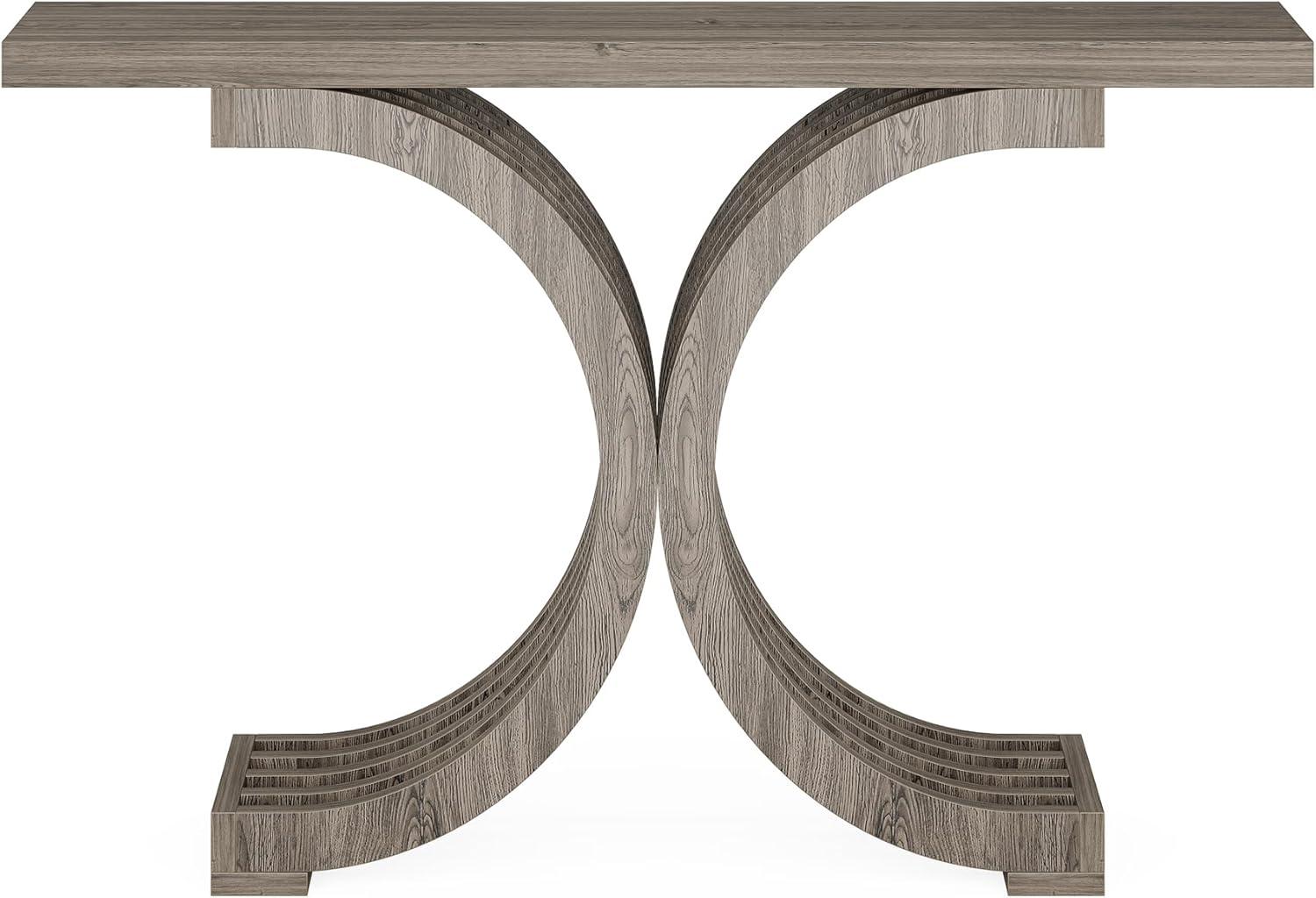 Tribesigns 39-inch Wooden Console Tables with Geometric Base