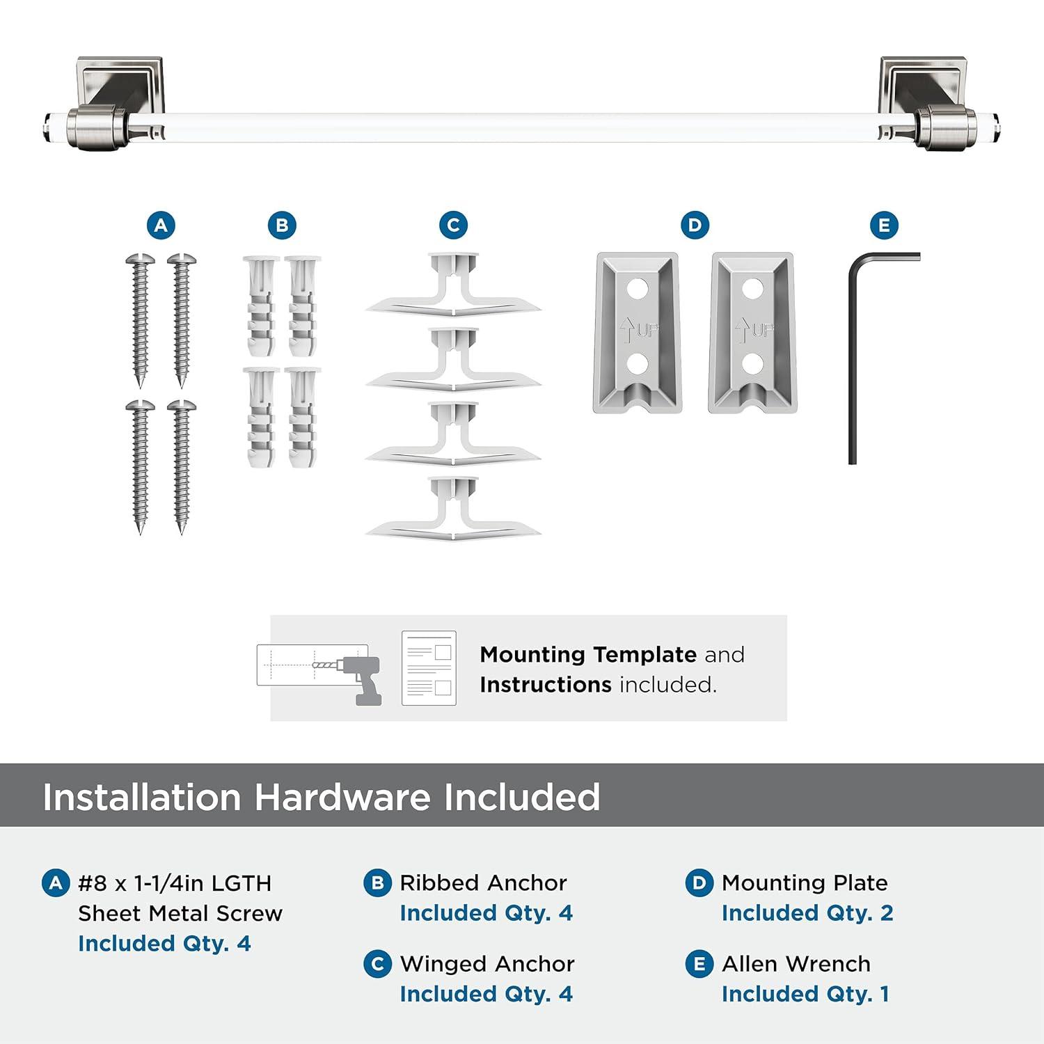 Amerock Glacio 20.25" Wall Mounted Towel Bar BH36063CG10
