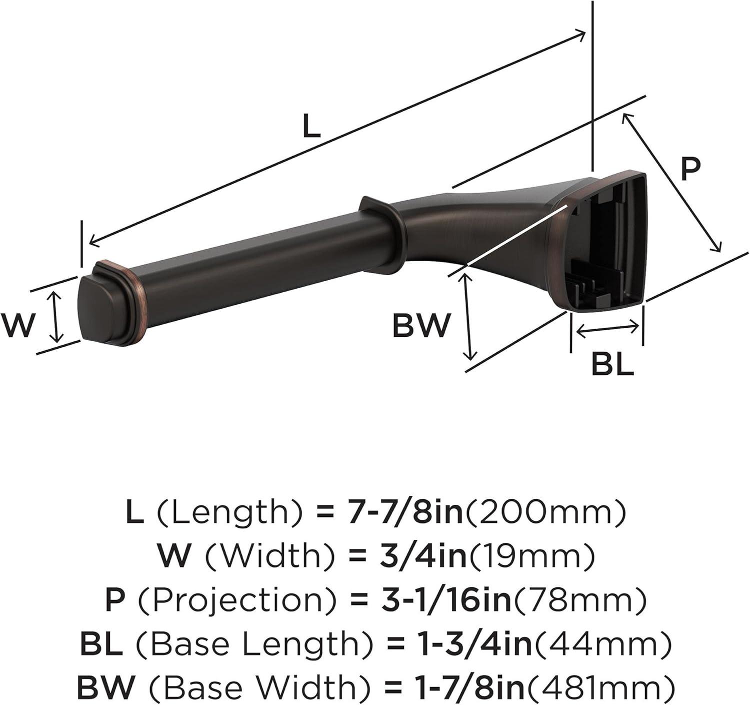 Amerock Revitalize Single Post Wall Mounted Toilet Paper Holder