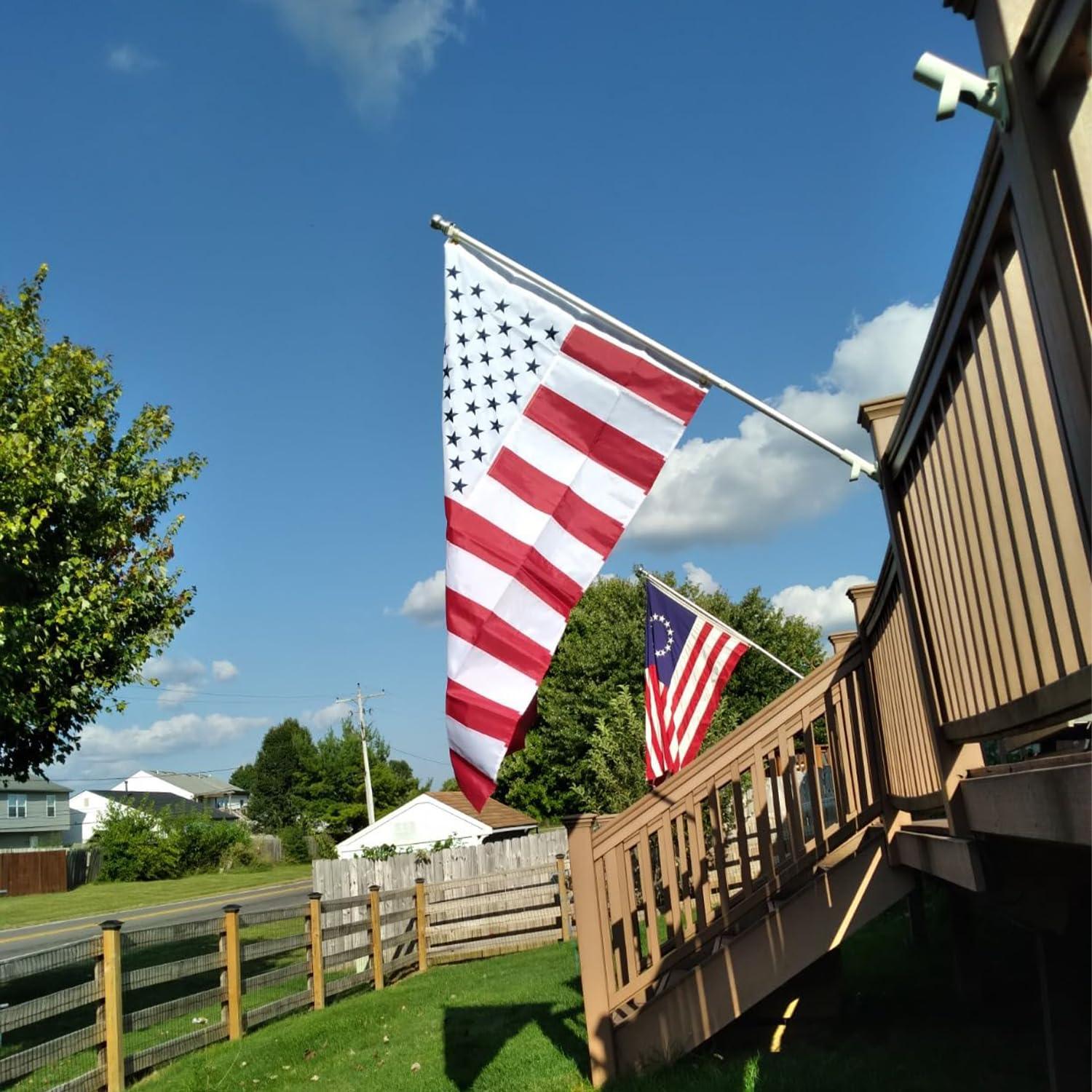 American flag USA flag 3x5FT-Embroidered Stars Flag Double Stitched Sewn Stripes Outdoors Indoors Heavy Duty flag Brass Grommets Banner