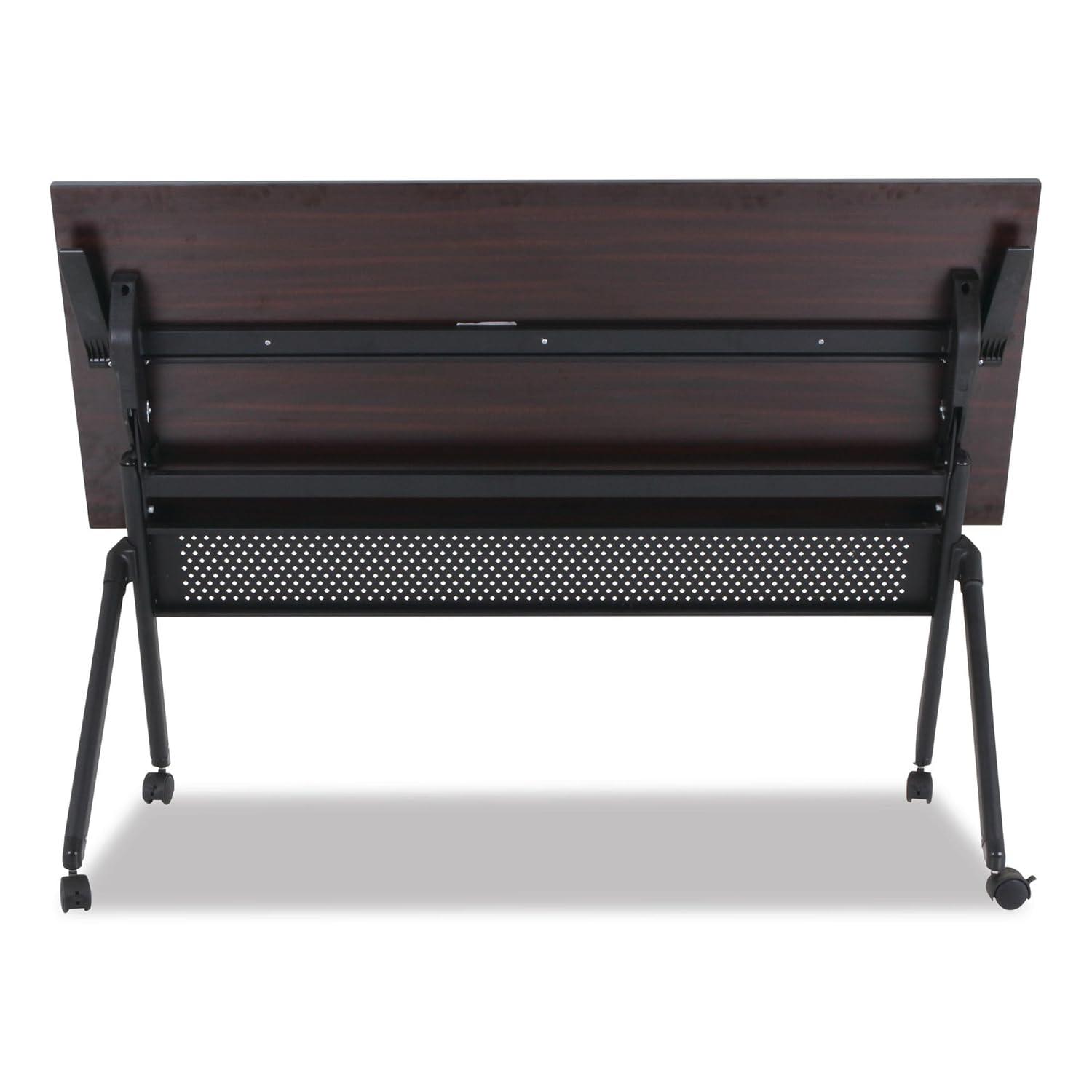 Alera Reversible Laminate Table Top, Rectangular, 59 1/2w X 23 5/8,med Cherry/mahogany
