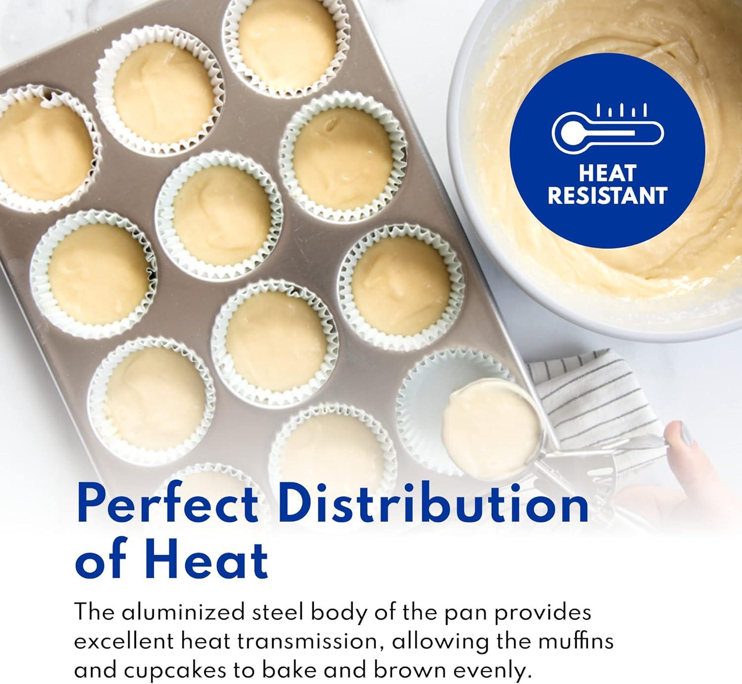 New Star Foodservice 535504 Commercial Grade Aluminum 12-Cup Muffin Pan