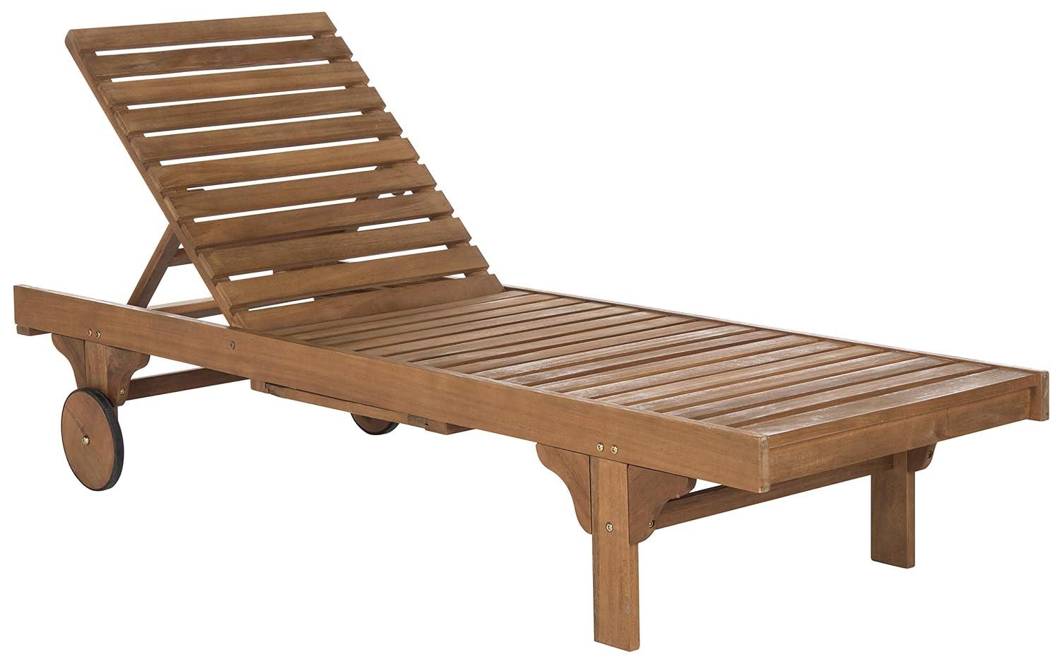 Newport Lounge Chair - Outdoor - PAT7022 - Natural/Yellow -Safavieh