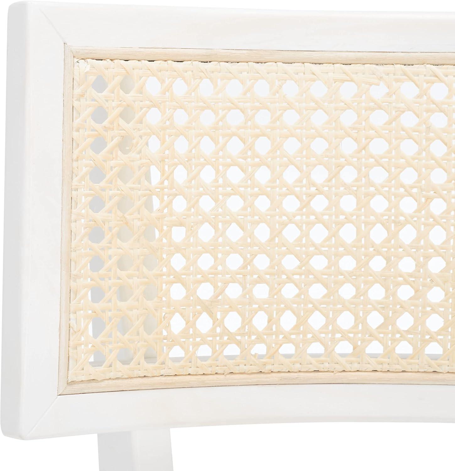 Galway Cane Dining Chair - DCH1007 - White/Natural - Safavieh