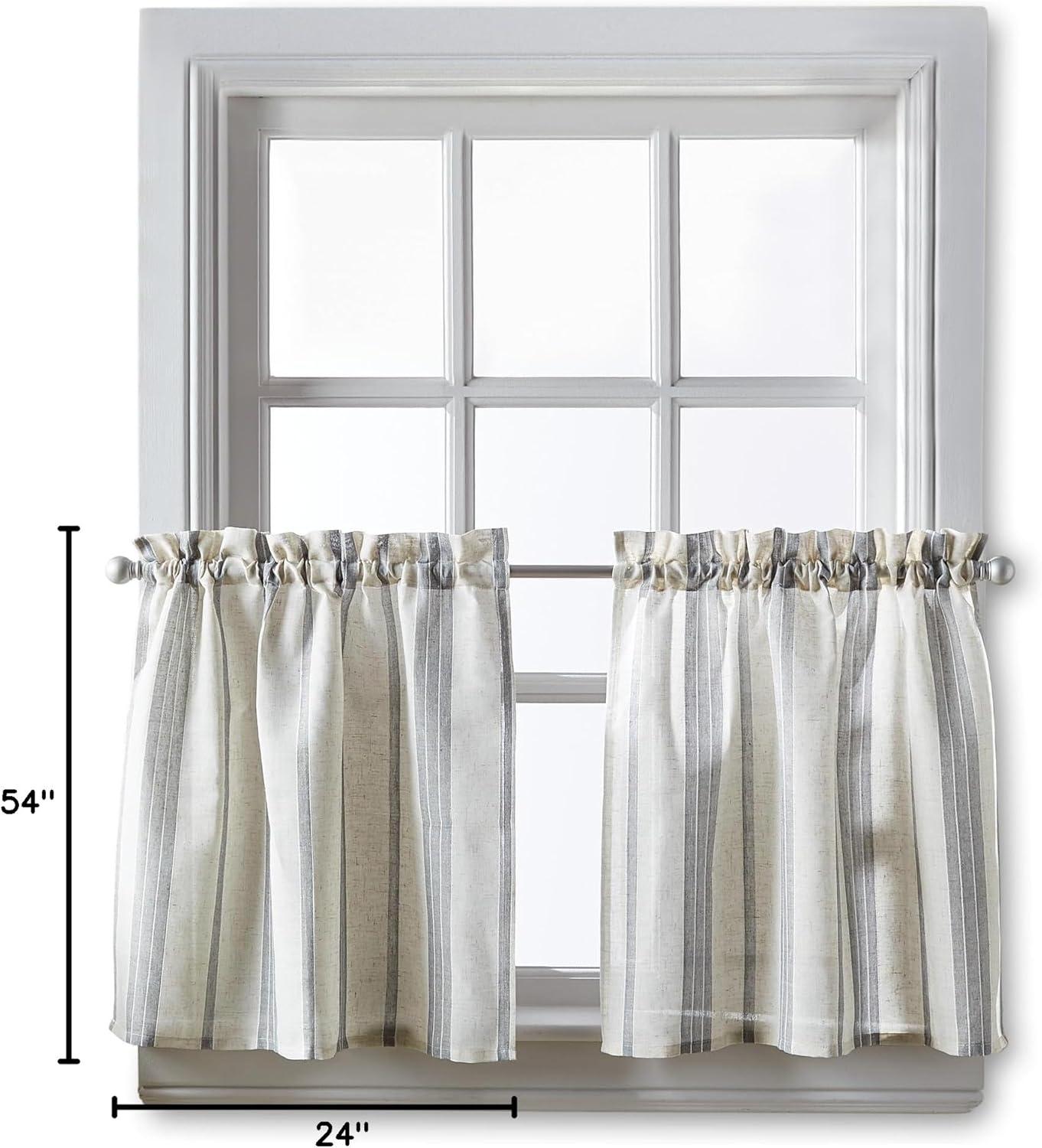 McKenzie Valance and Tier Pair Curtain Collection 24 in. Tier