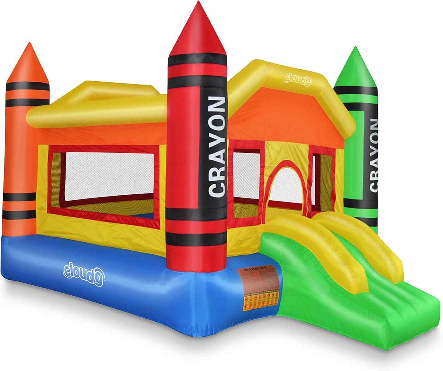 Cloud 9 Mini Crayon House - Inflatable Bouncer