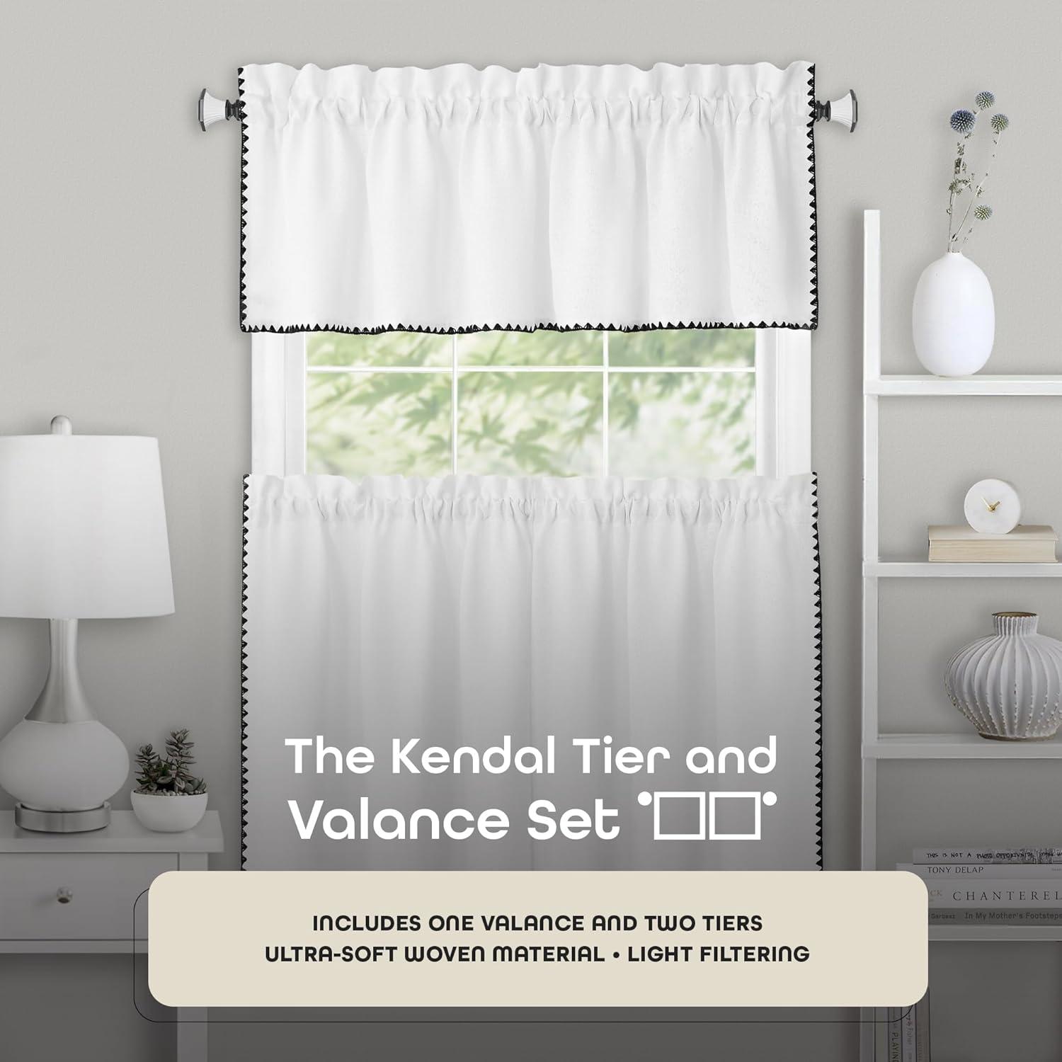 Achim Importing Co Tailored 58'' W Kitchen Curtain