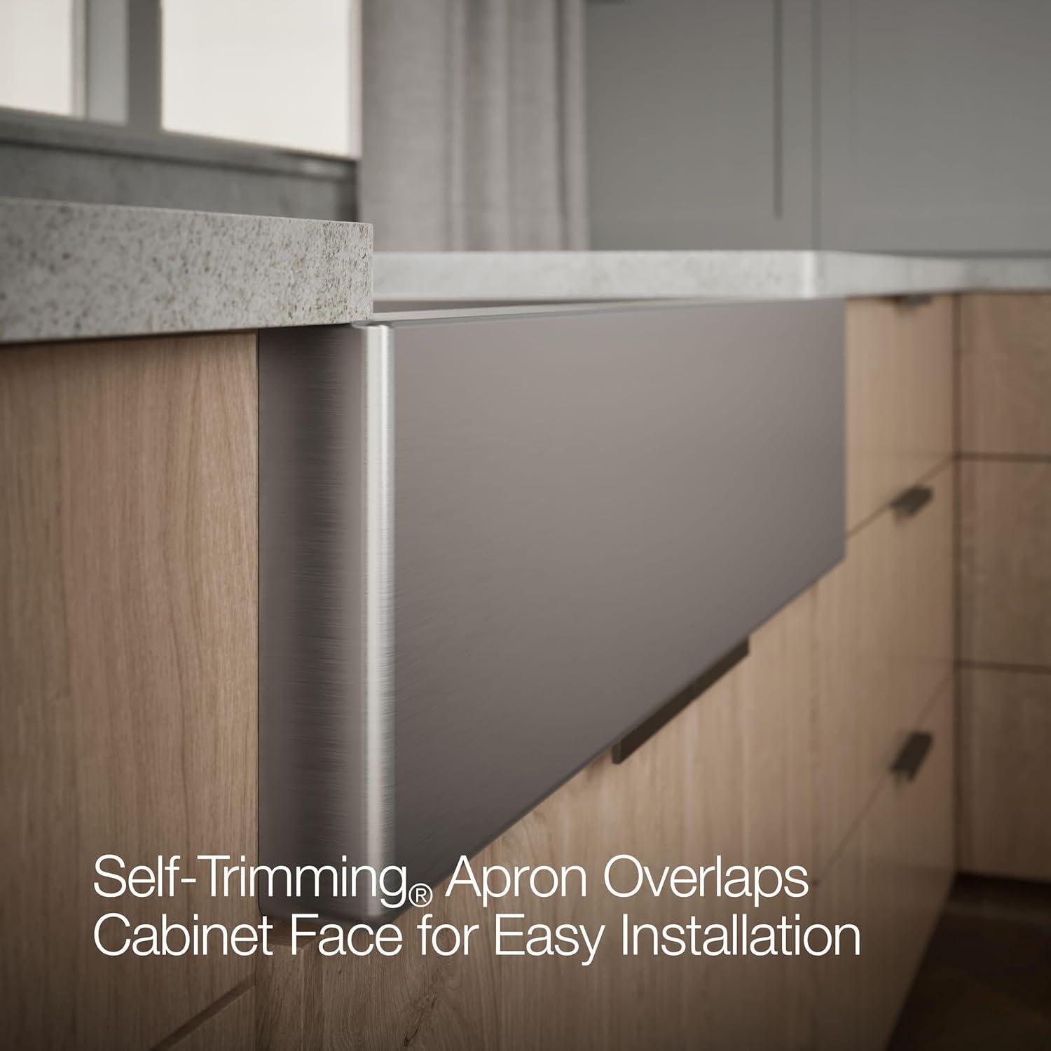 Strive 36" Stainless Steel Farmhouse Undermount Single-Bowl Kitchen Sink