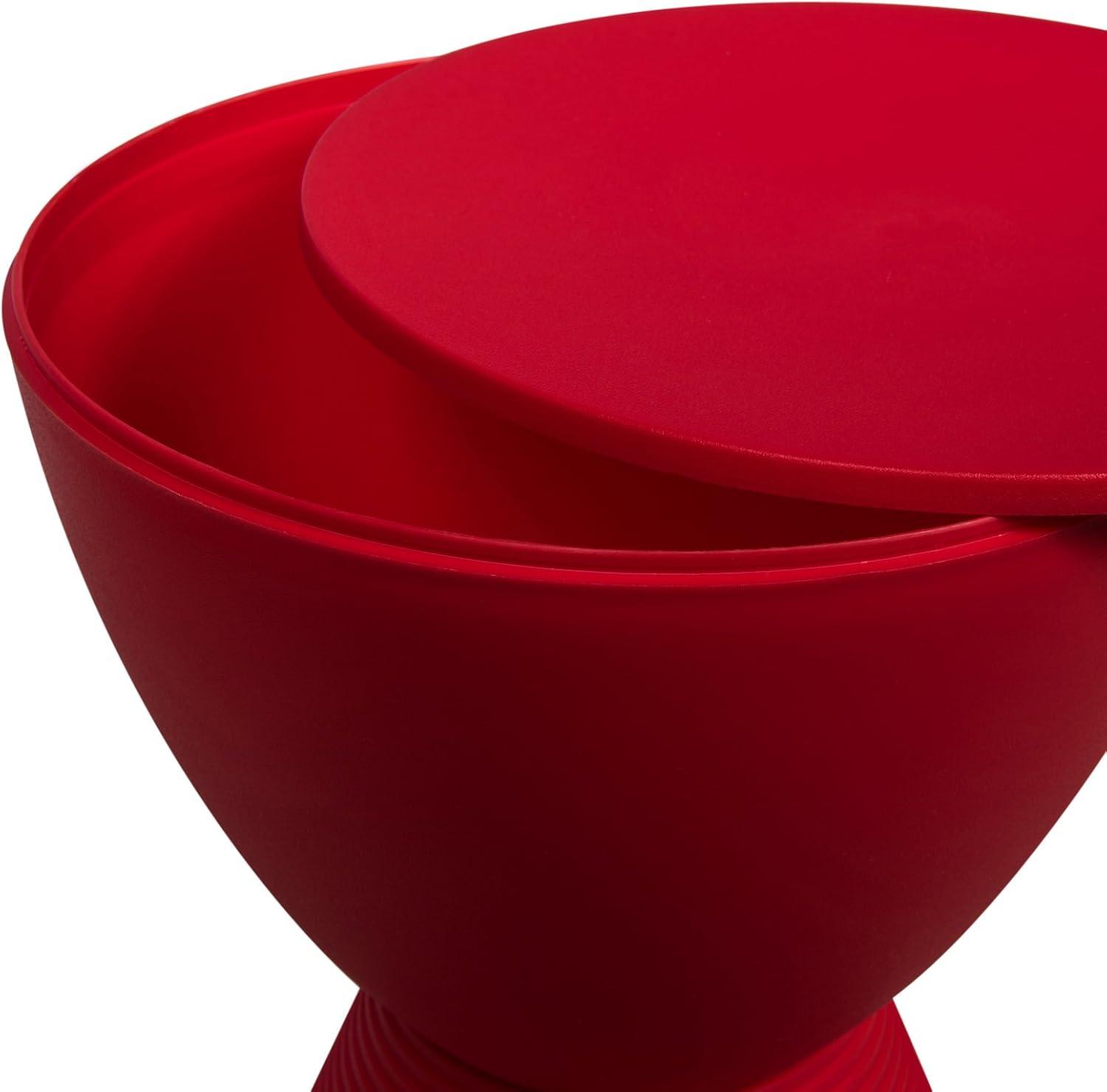 LeisureMod Boyd Modern Round Plastic Side Table