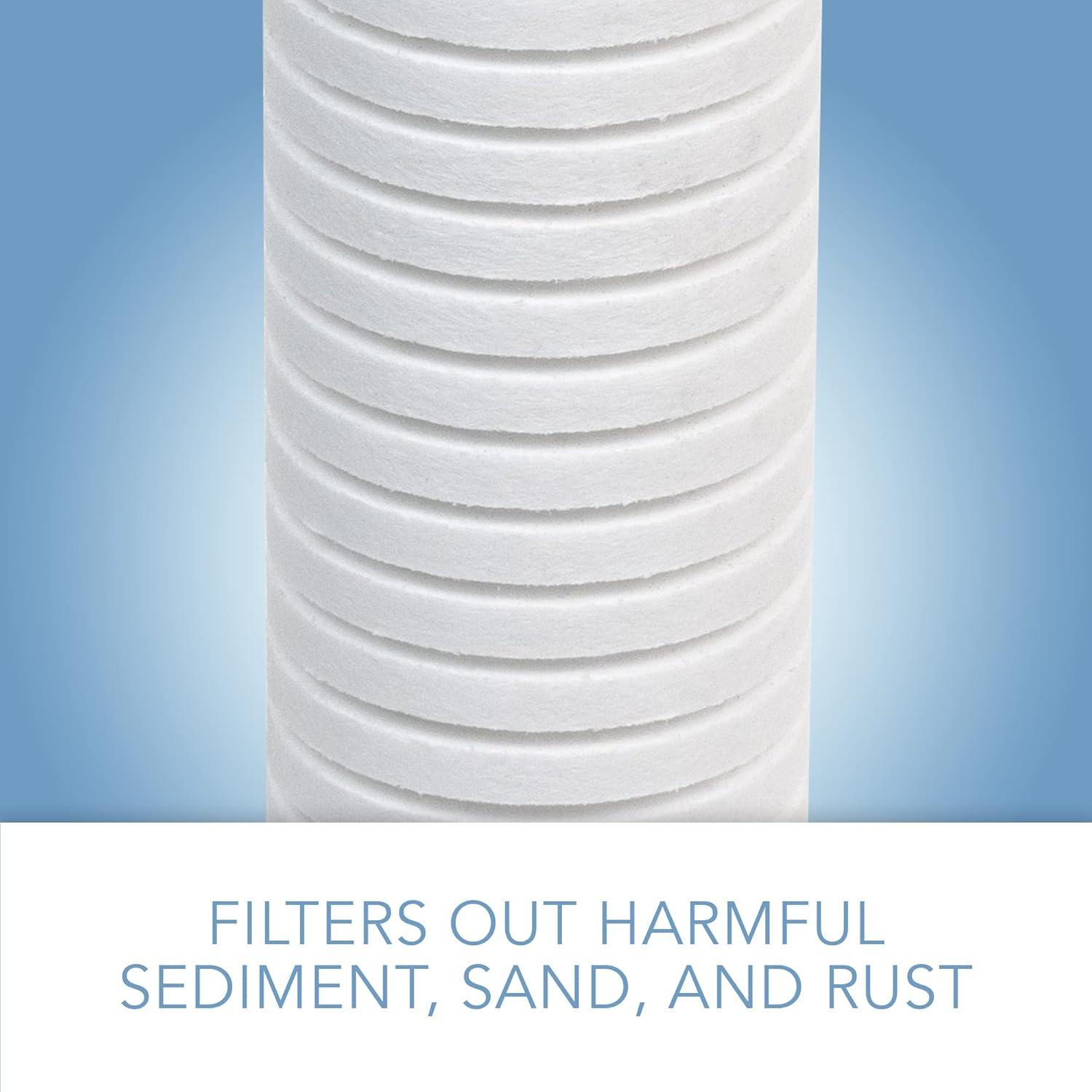 CFS COMPLETE FILTRATION SERVICES EST.2006 Compatible for Aqua-Pure AP110 Universal Whole House Filter Replacement Cartridge for Fine/Normal Sediment, 4-Pack by CFS